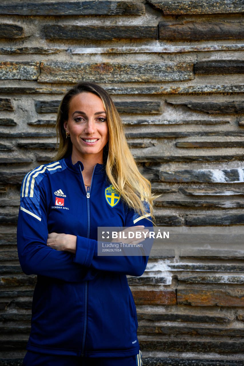 Kosovare Asllani poses for a portrait