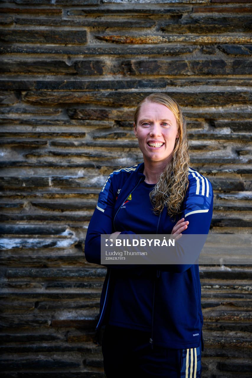 Goalkeeper Hedvig Lindahl poses for a portrait
