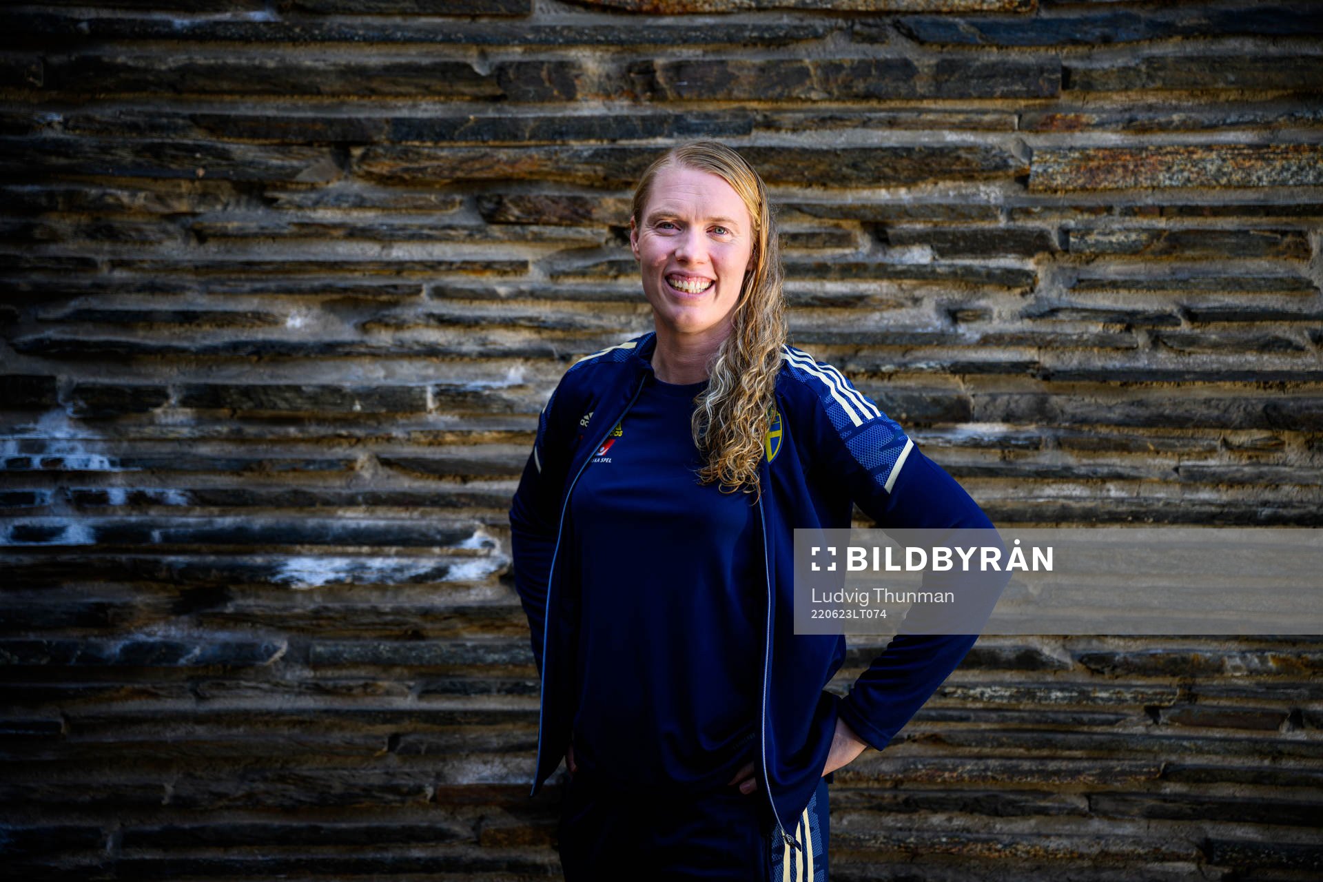 Goalkeeper Hedvig Lindahl poses for a portrait