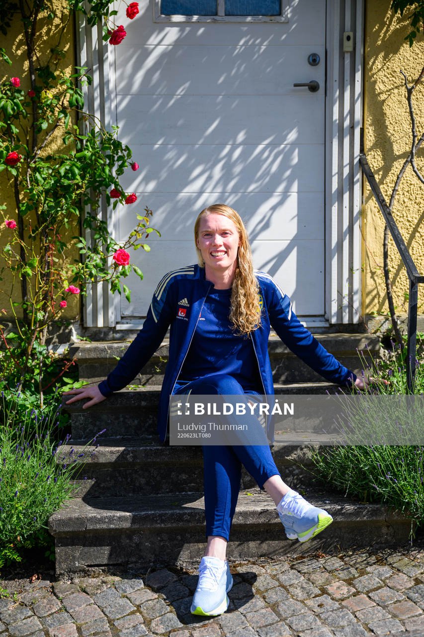 Goalkeeper Hedvig Lindahl poses for a portrait