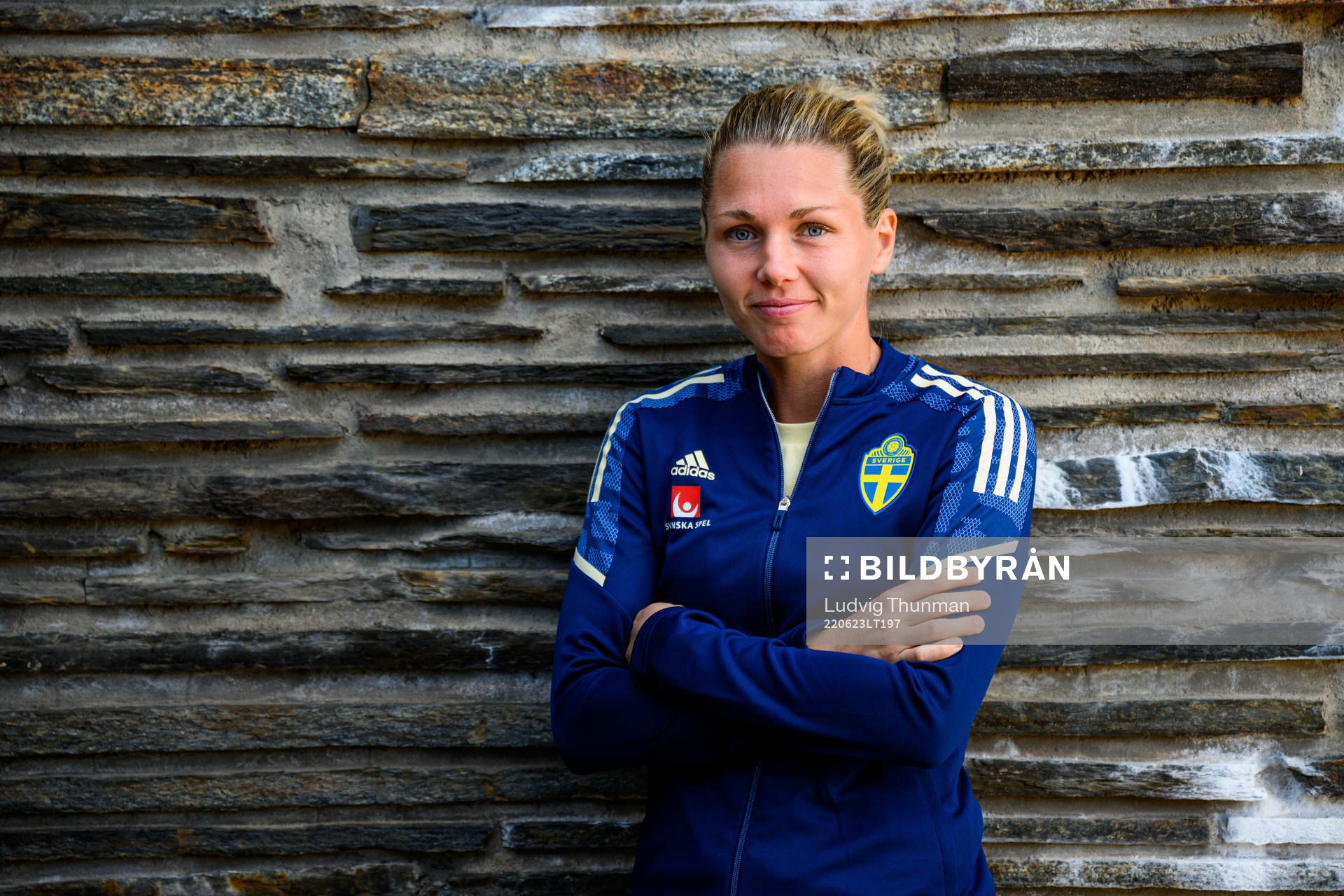 Goalkeeper Jennifer Falk poses for a portrait