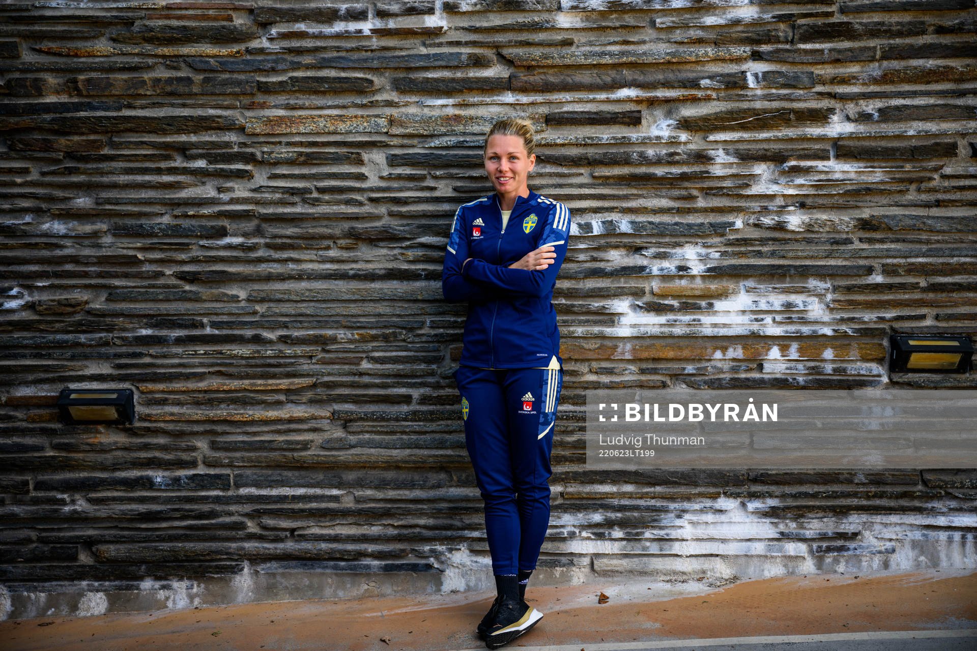 Goalkeeper Jennifer Falk poses for a portrait