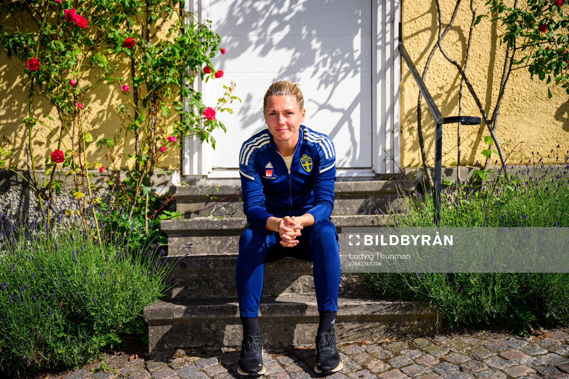 Goalkeeper Jennifer Falk poses for a portrait