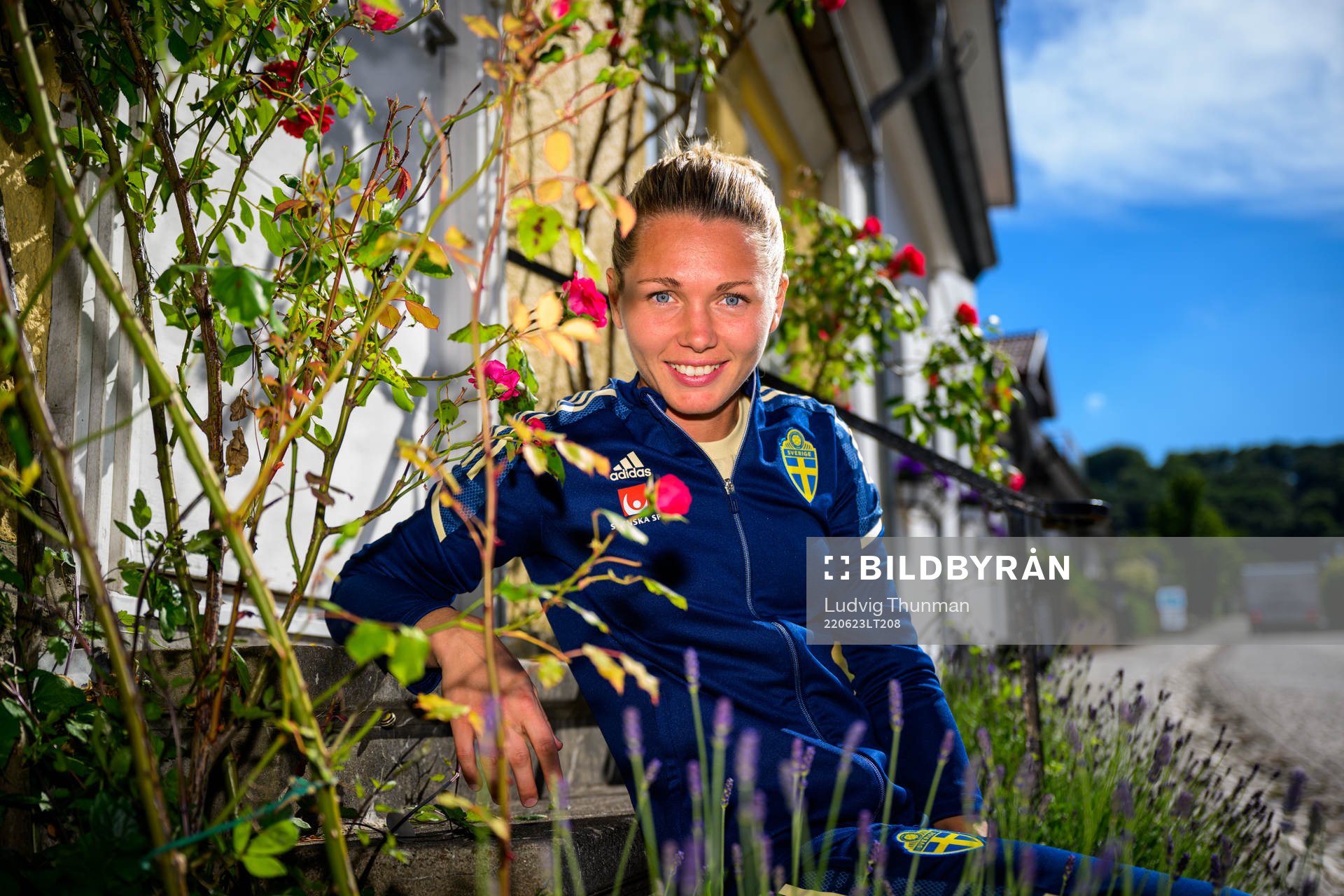 Goalkeeper Jennifer Falk poses for a portrait