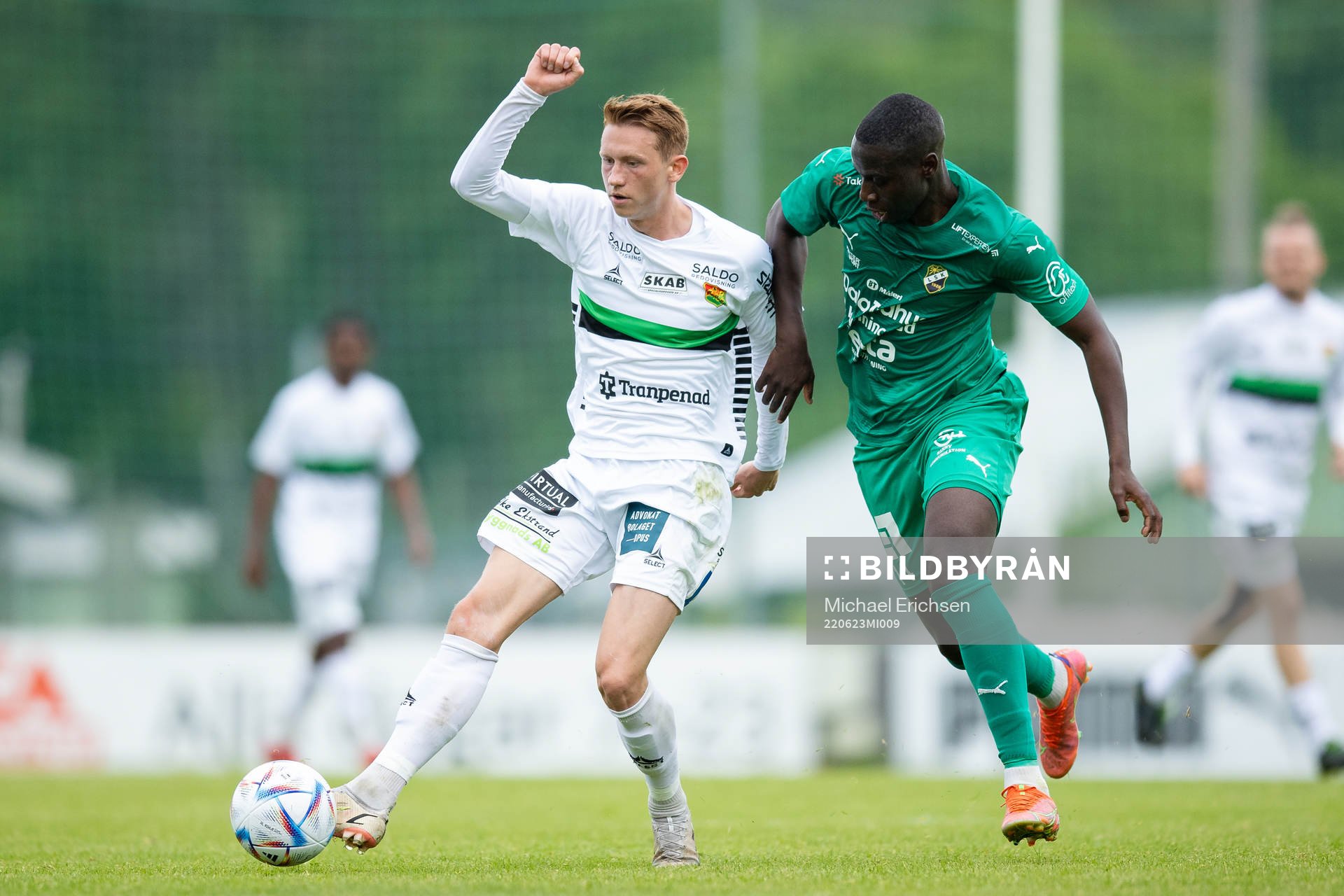 GAIS Julius Lindberg och Ljungskiles Sabarr Janneh
