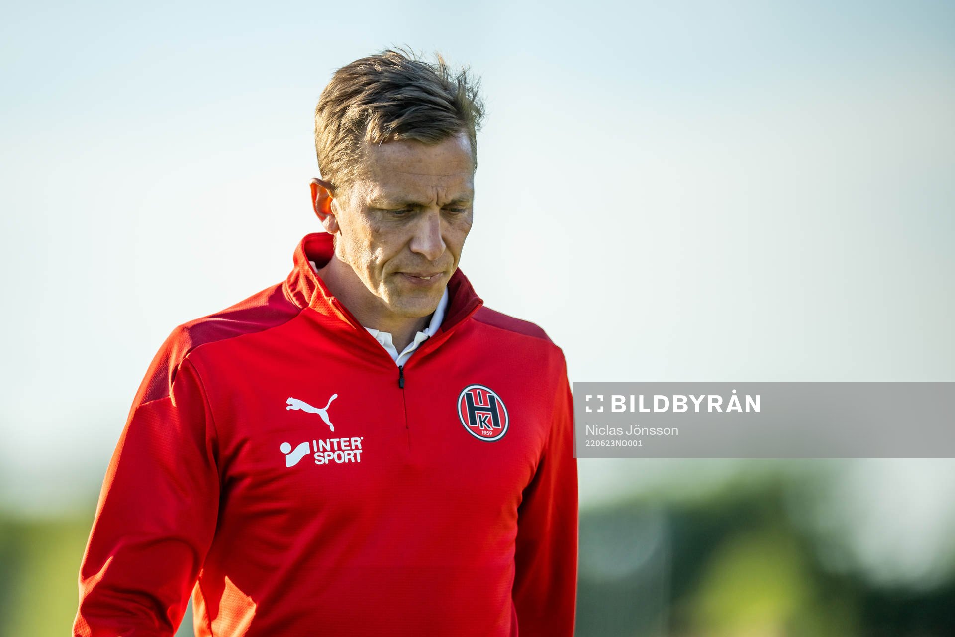 Hittarps tränare Erik Edman deppar