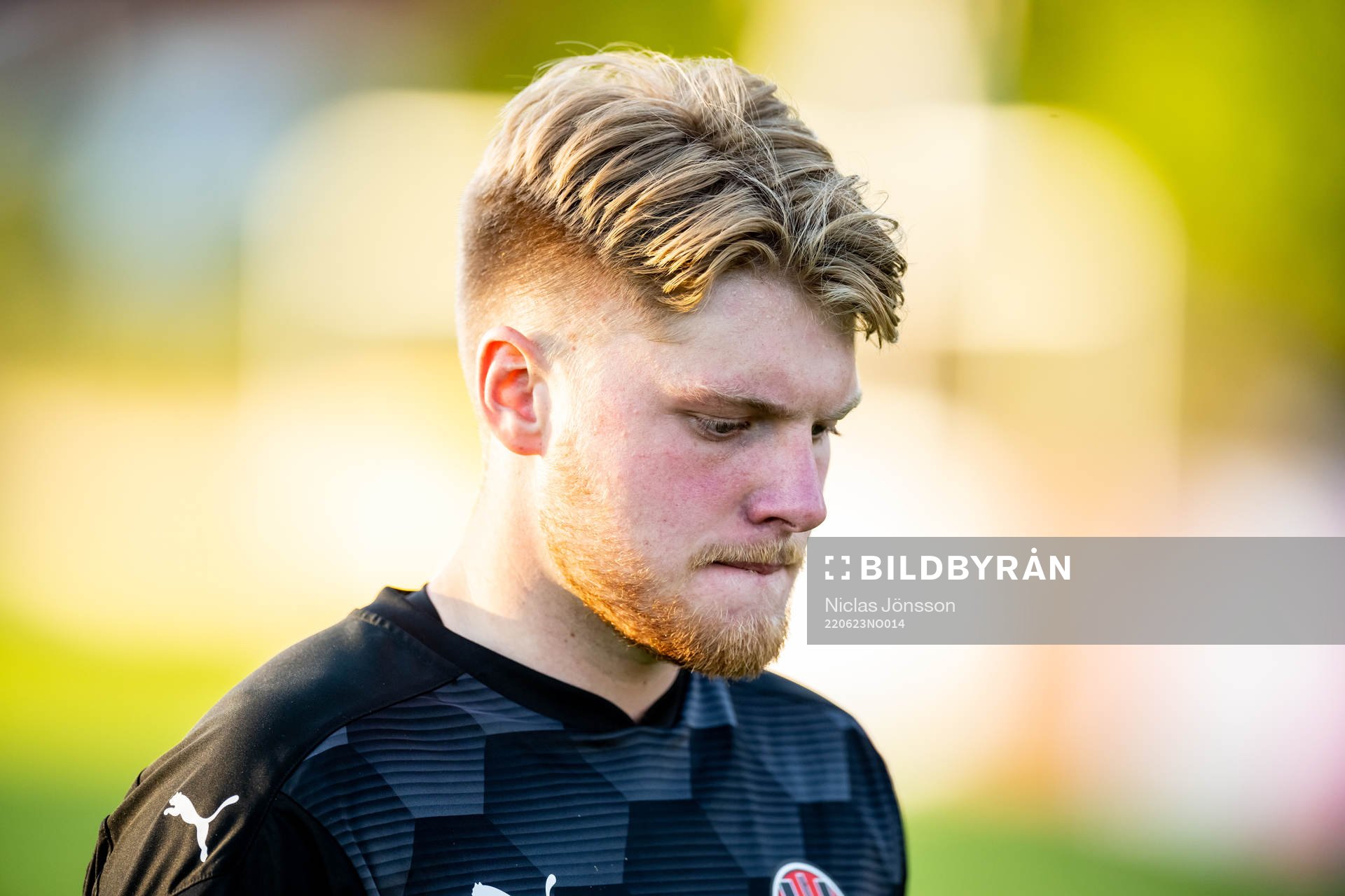 Hittarps målvakt Andreas Alexandersson deppar