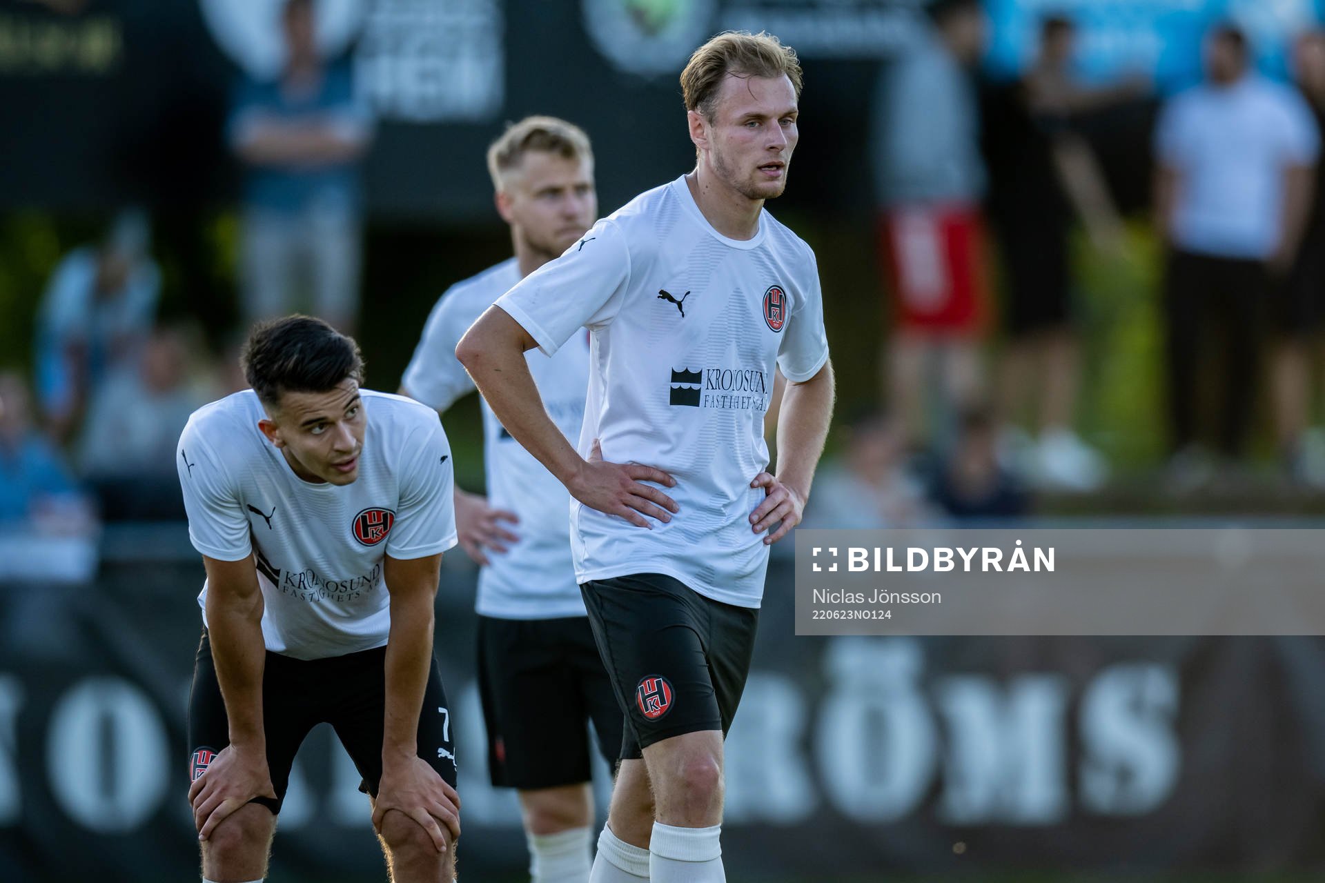 Hittarps Teddy Bermudez och Emil Rydström deppar