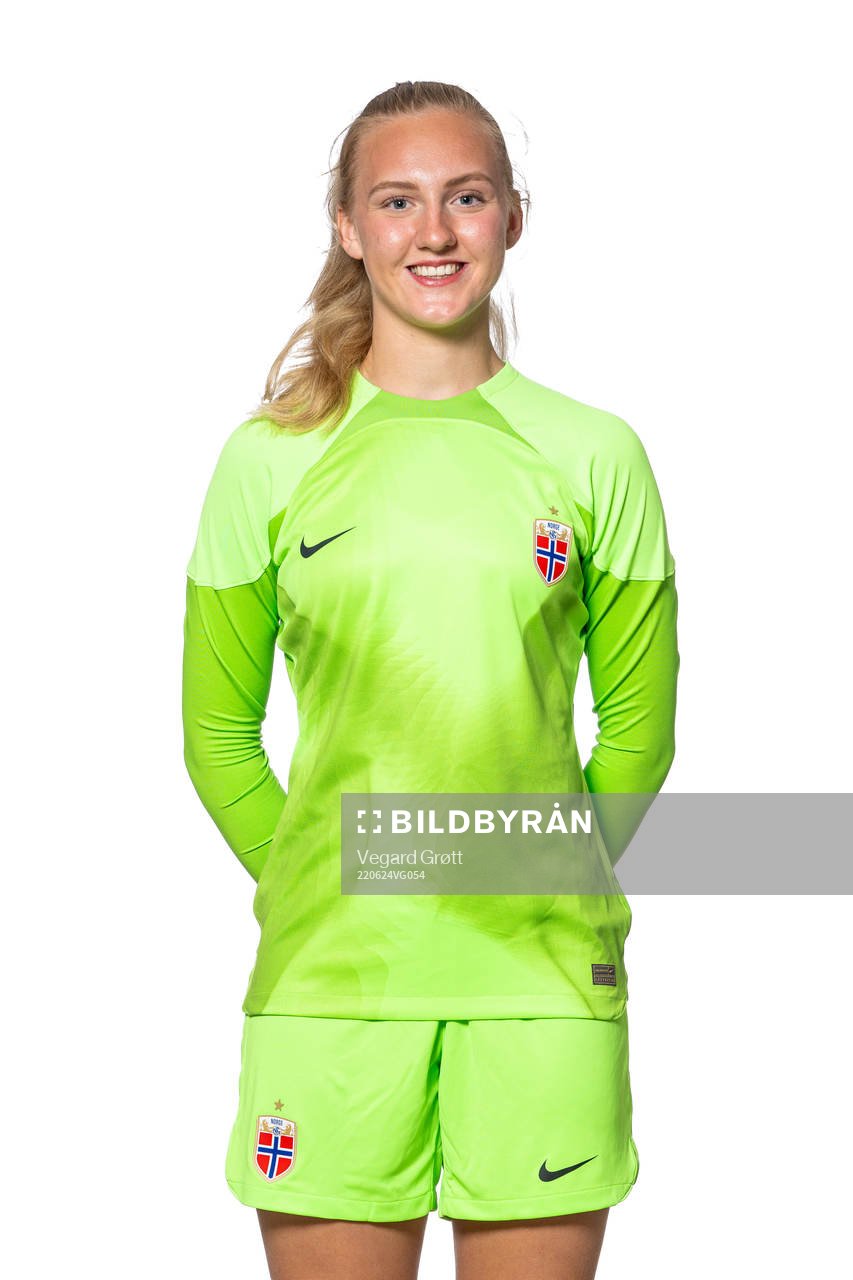 Goalkeeper Sunniva Skoglund of the Norwegian women’s