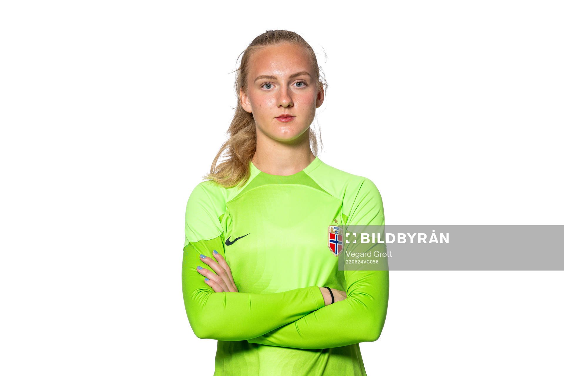 Goalkeeper Sunniva Skoglund of the Norwegian women’s