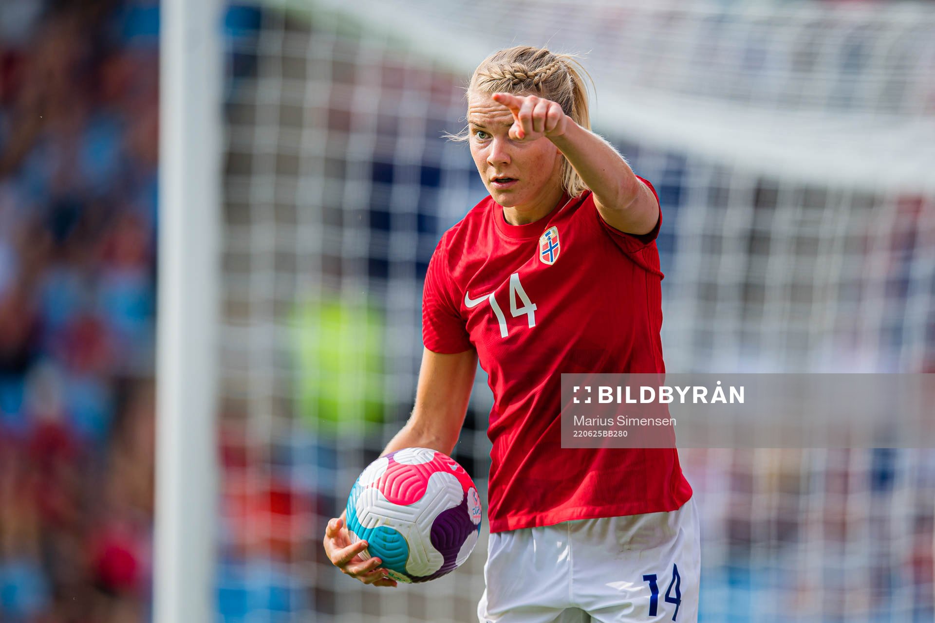 Ada Martine Stolsmo Hegerberg of Norway reacts