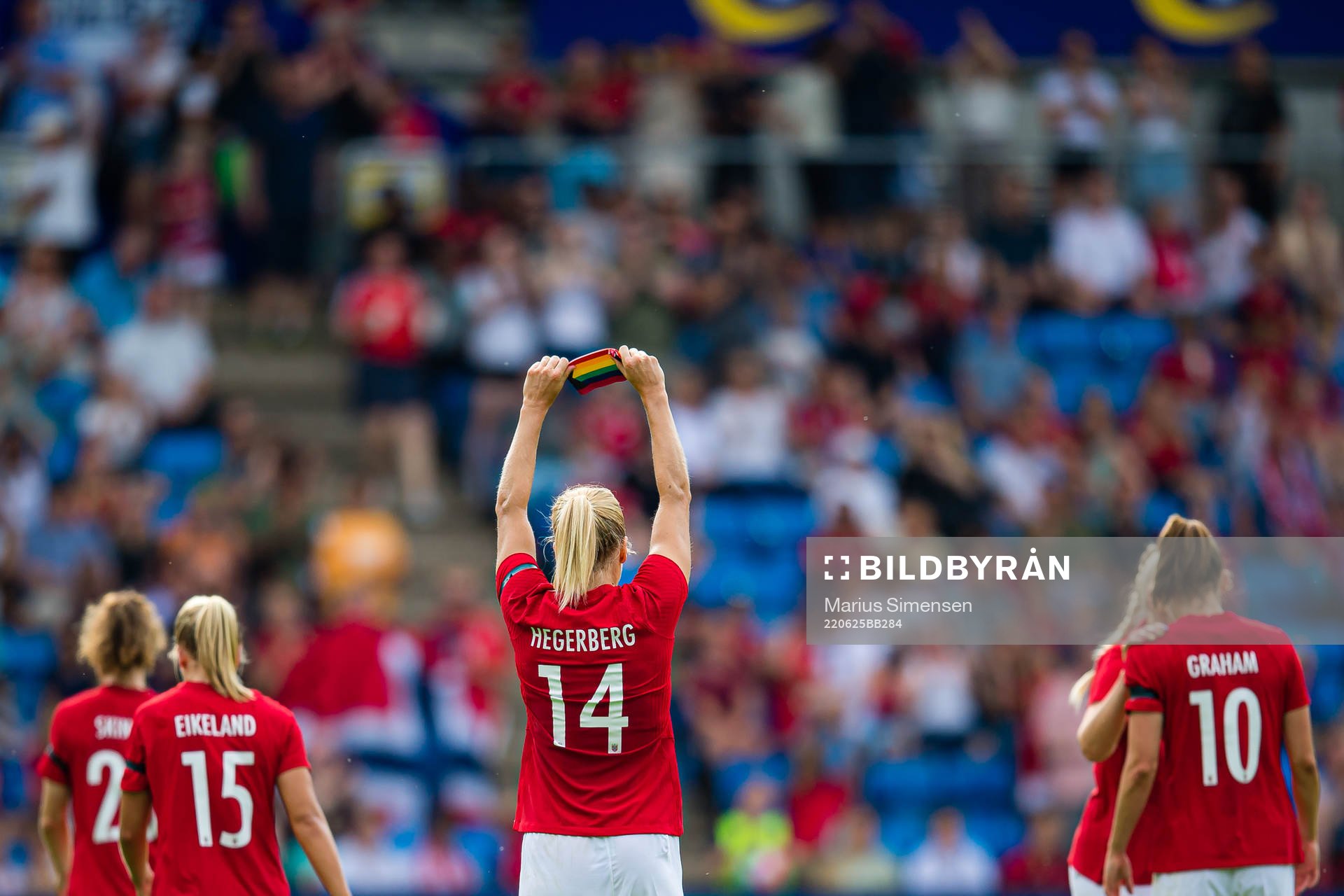 Ada Martine Stolsmo Hegerberg of Norway celebrates
