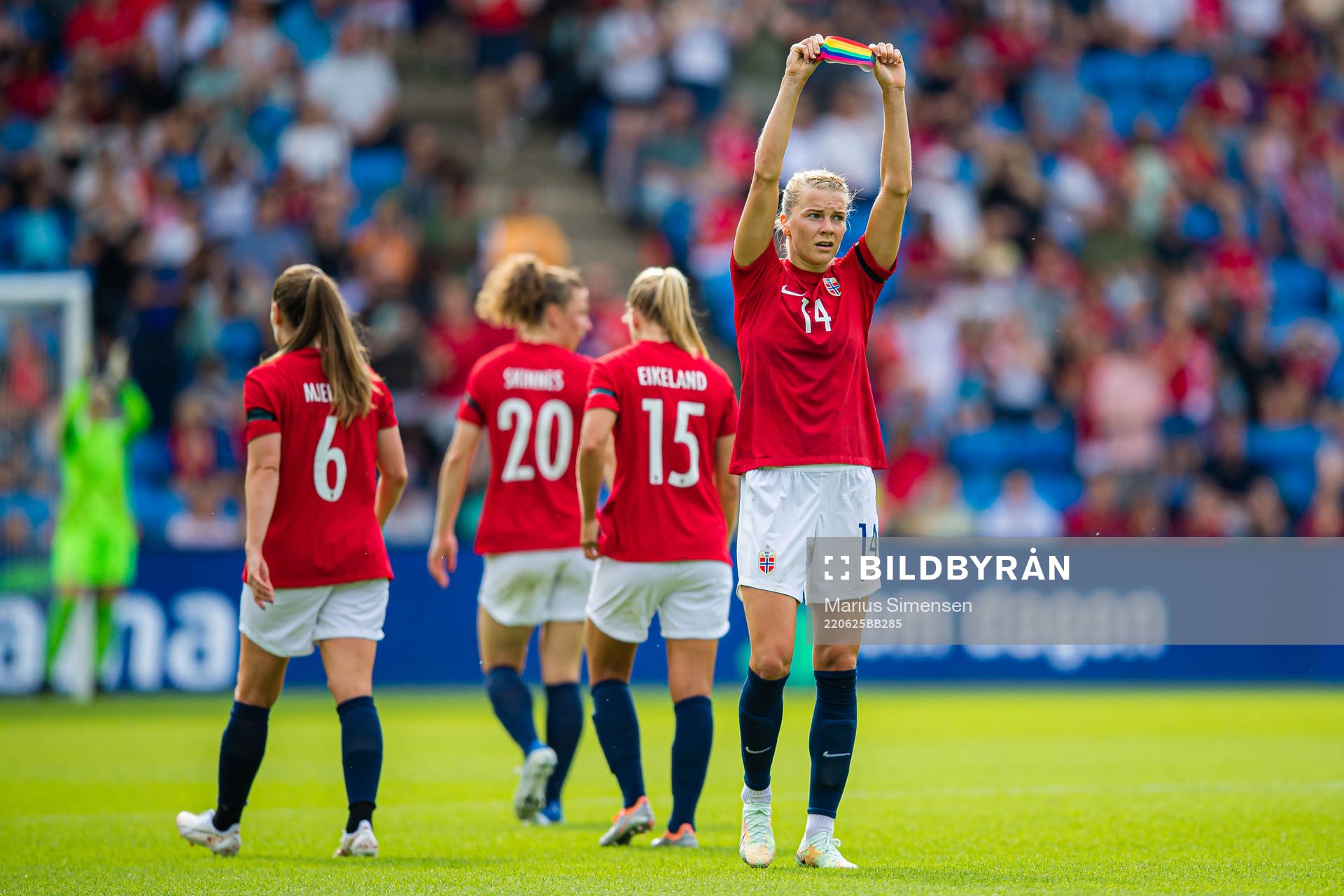 Ada Martine Stolsmo Hegerberg of Norway celebrates