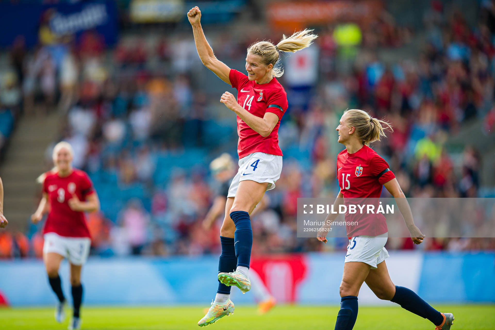 Ada Martine Stolsmo Hegerberg of Norway celebrates