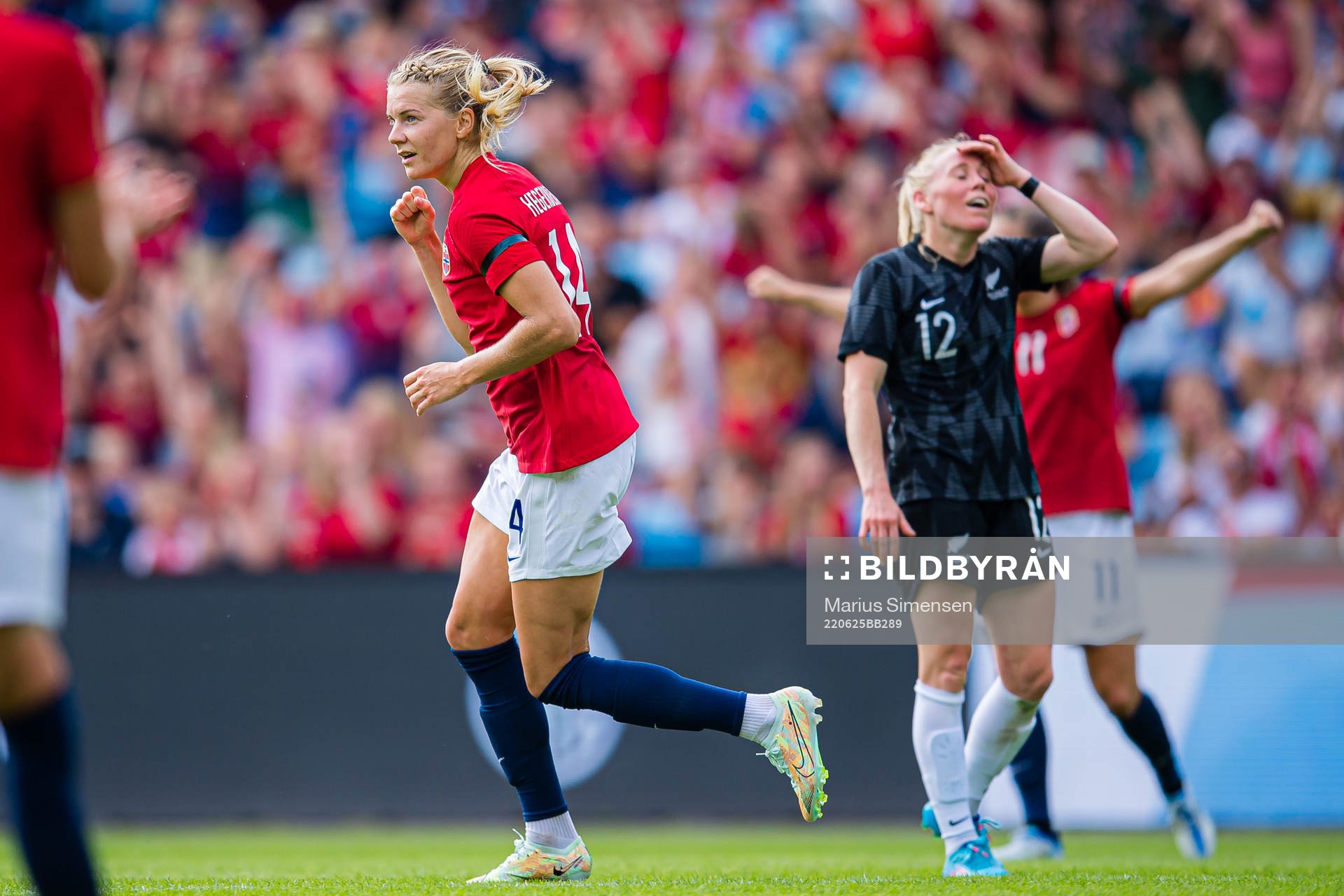 Ada Martine Stolsmo Hegerberg of Norway celebrates