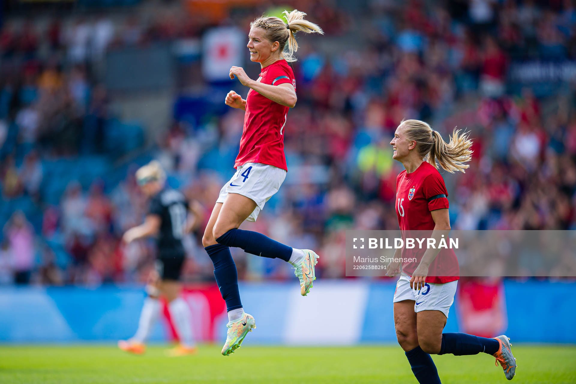 Ada Martine Stolsmo Hegerberg of Norway celebrates