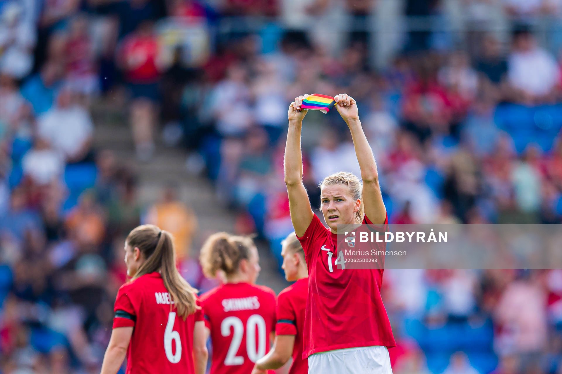 Ada Martine Stolsmo Hegerberg of Norway celebrates