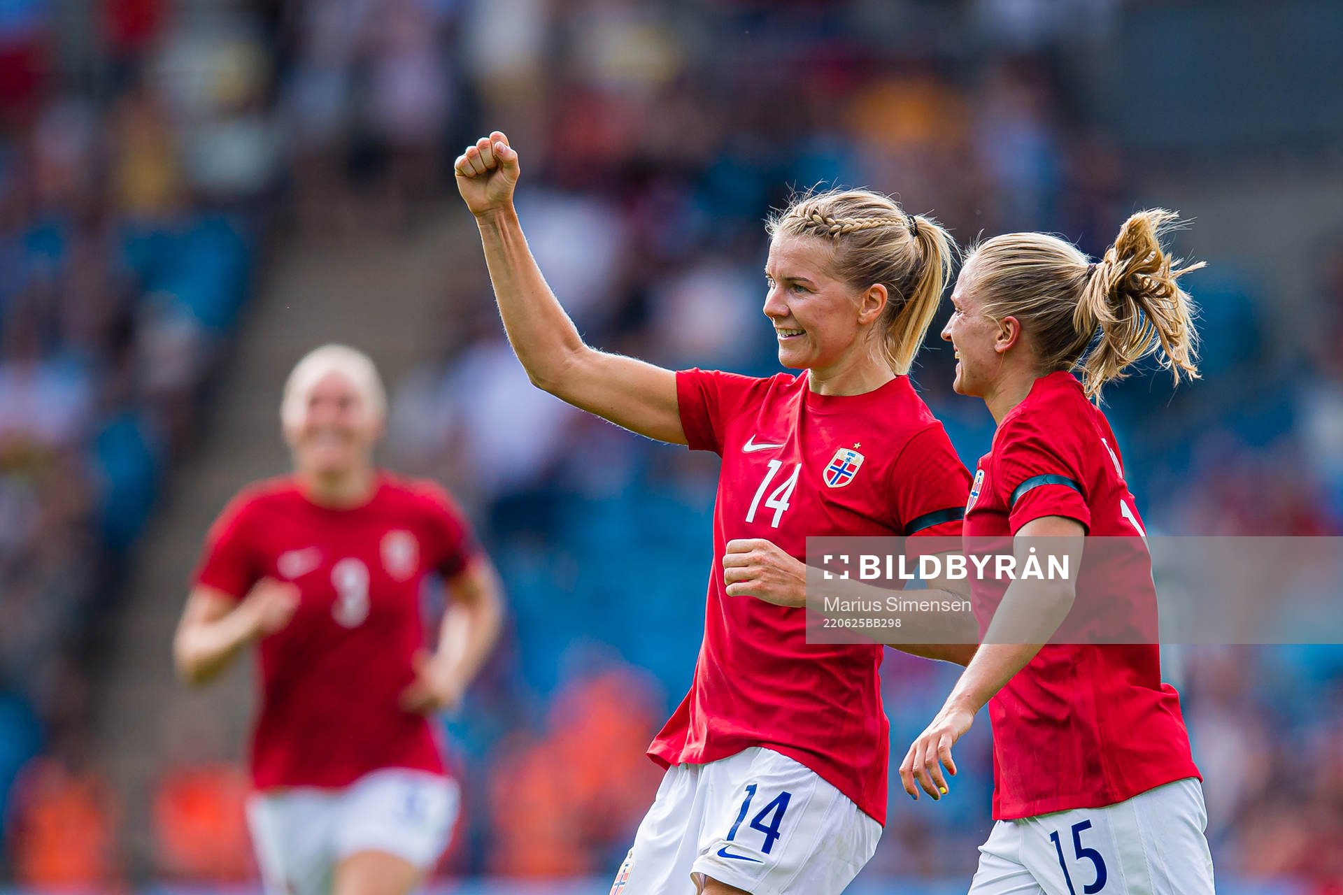 Ada Martine Stolsmo Hegerberg of Norway celebrates