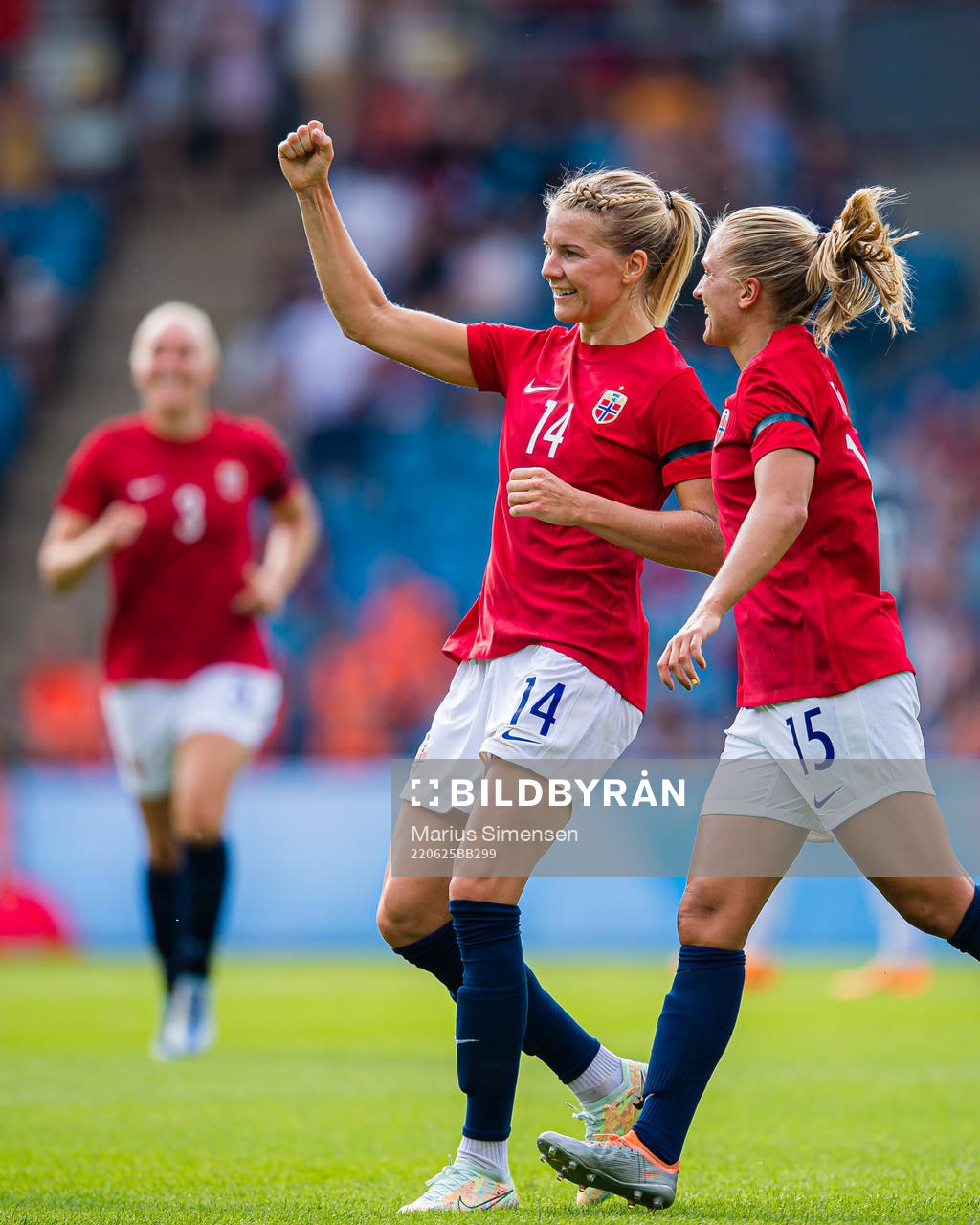 Ada Martine Stolsmo Hegerberg of Norway celebrates
