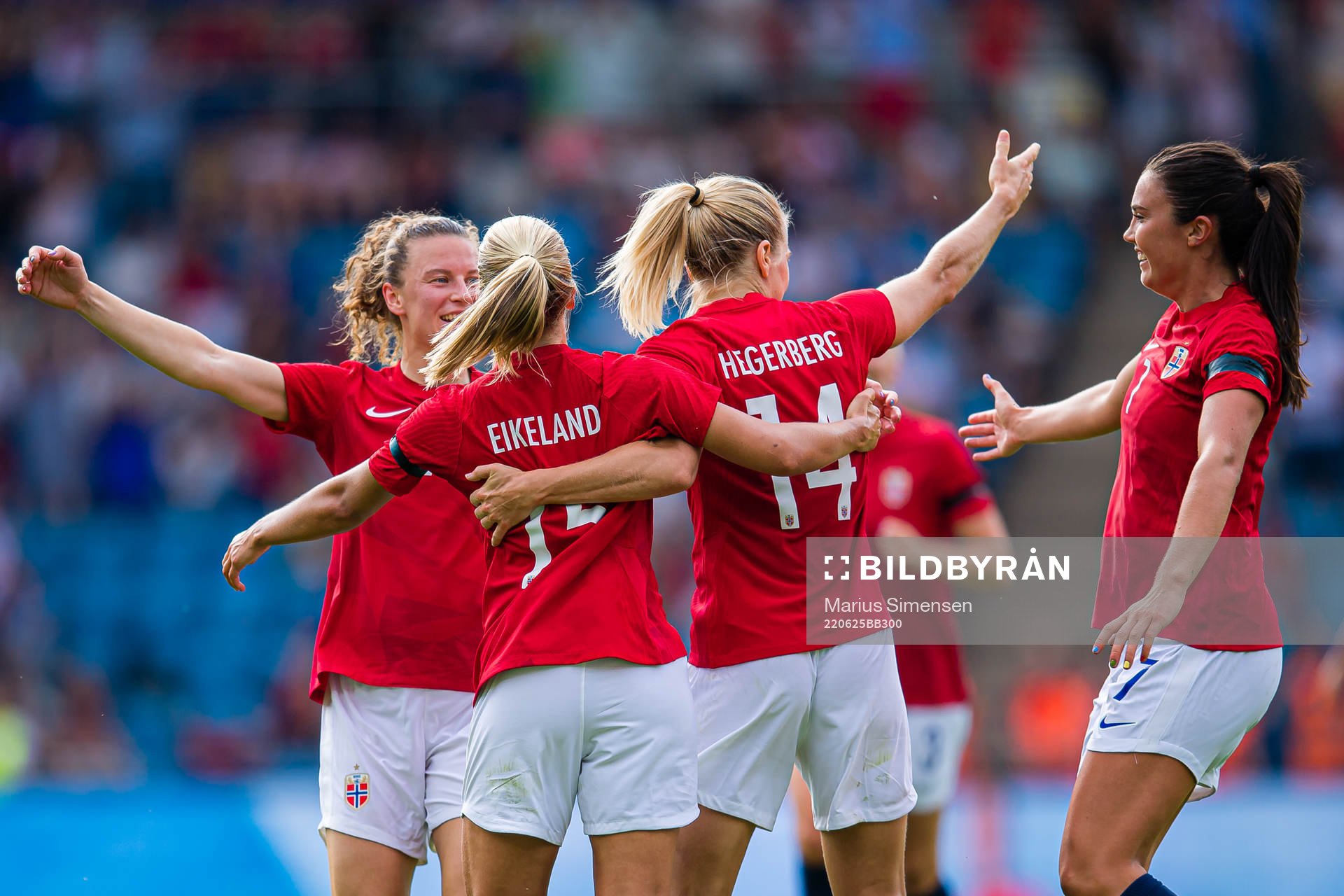Ada Martine Stolsmo Hegerberg of Norway celebrates