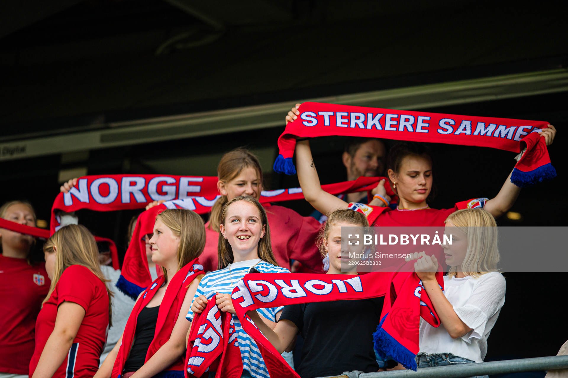 Spectators in the stands