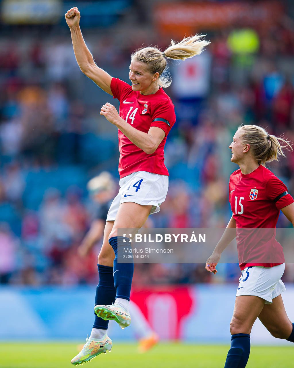 Ada Martine Stolsmo Hegerberg of Norway celebrates