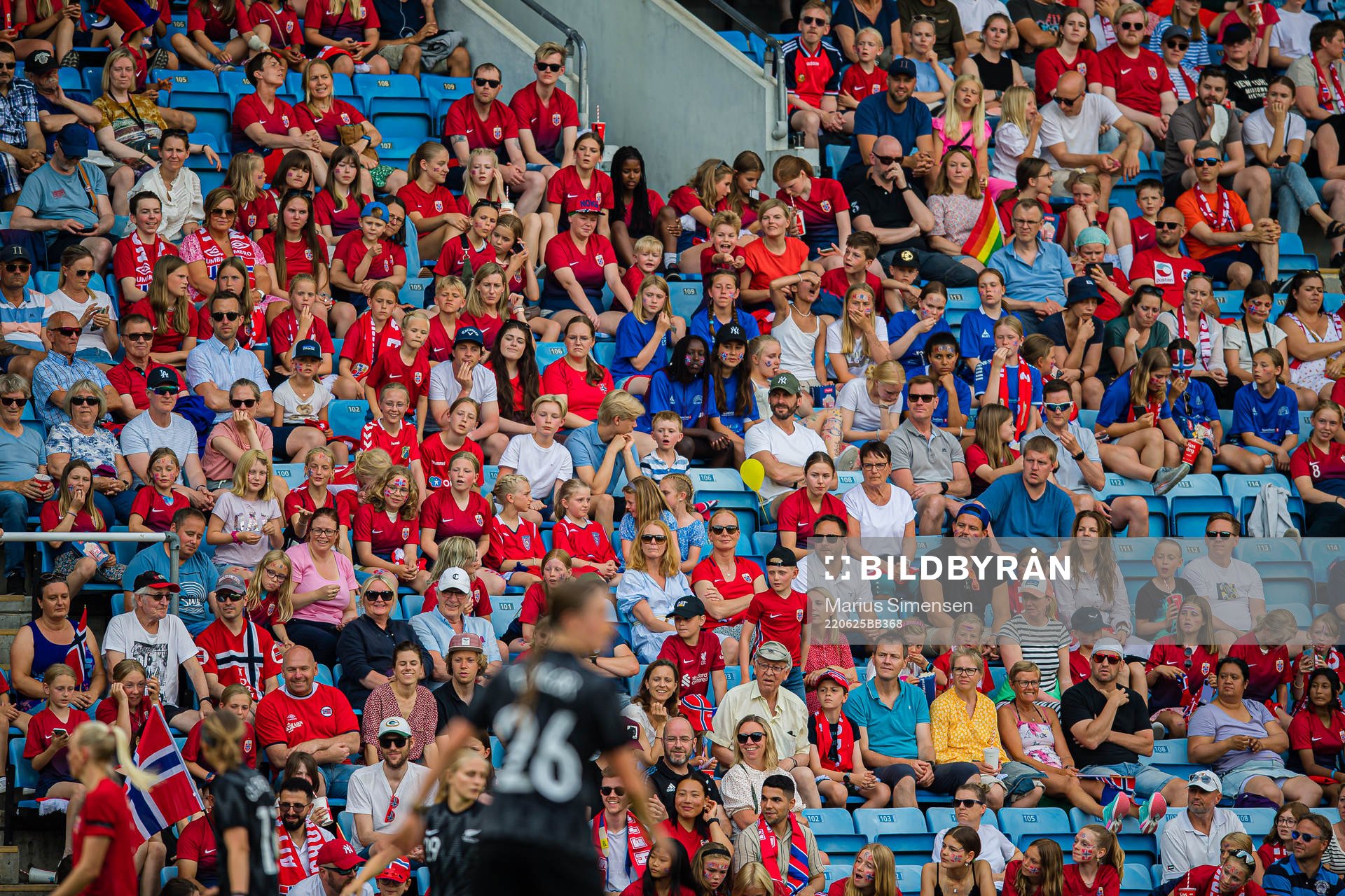 Spectators in the stands