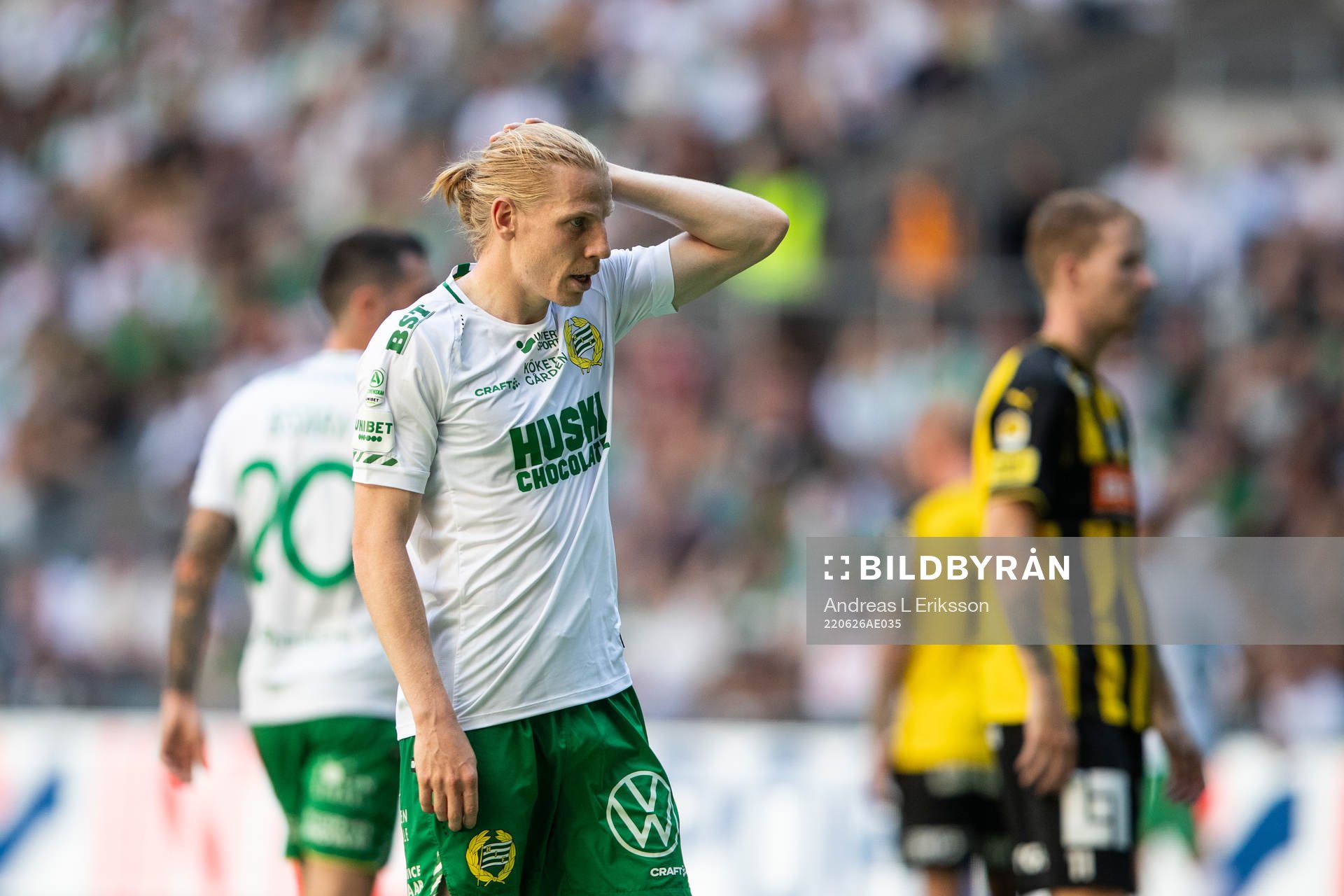Hammarbys Gustav Ludwigson deppar
