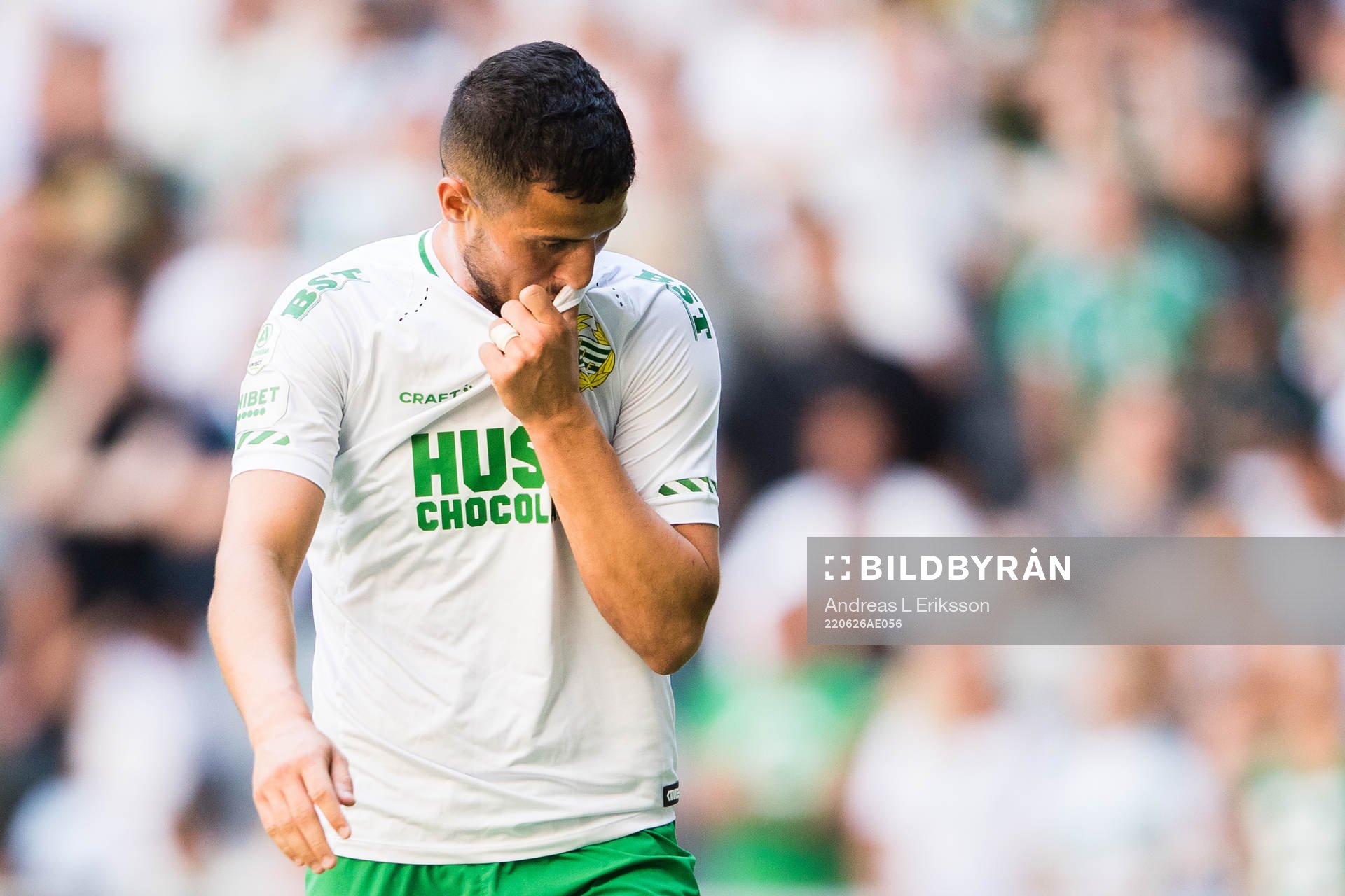 Hammarbys Astrit Selmani deppar