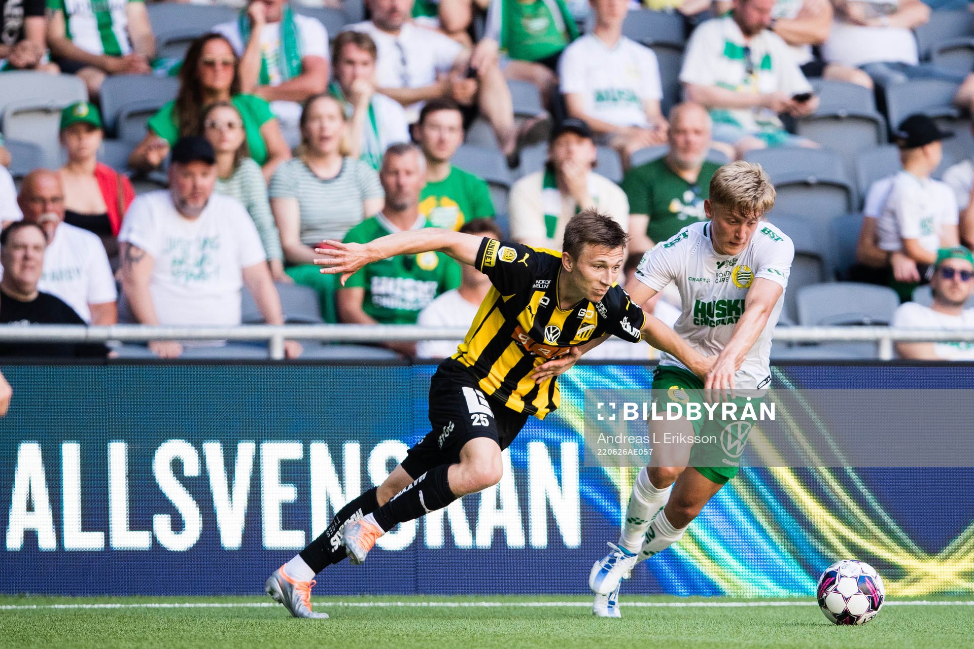 Häckens Kristoffer Lund Hansen och Hammarbys Dennis