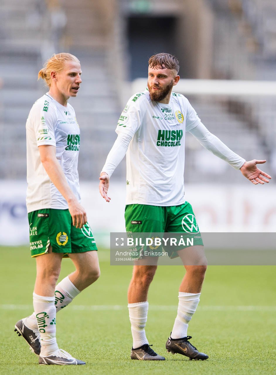Hammarbys Gustav Ludwigson och Simon Sandberg