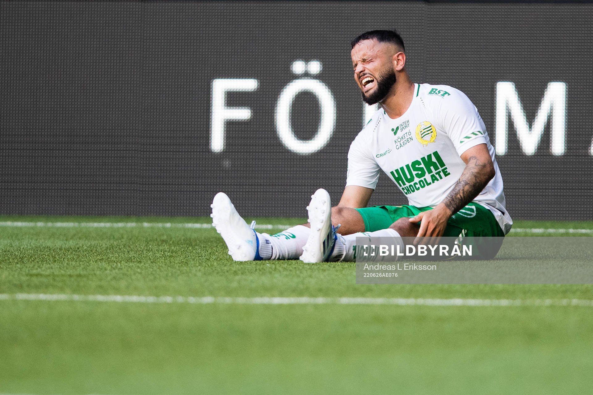 Hammarbys Mohanad Jeahze har ont