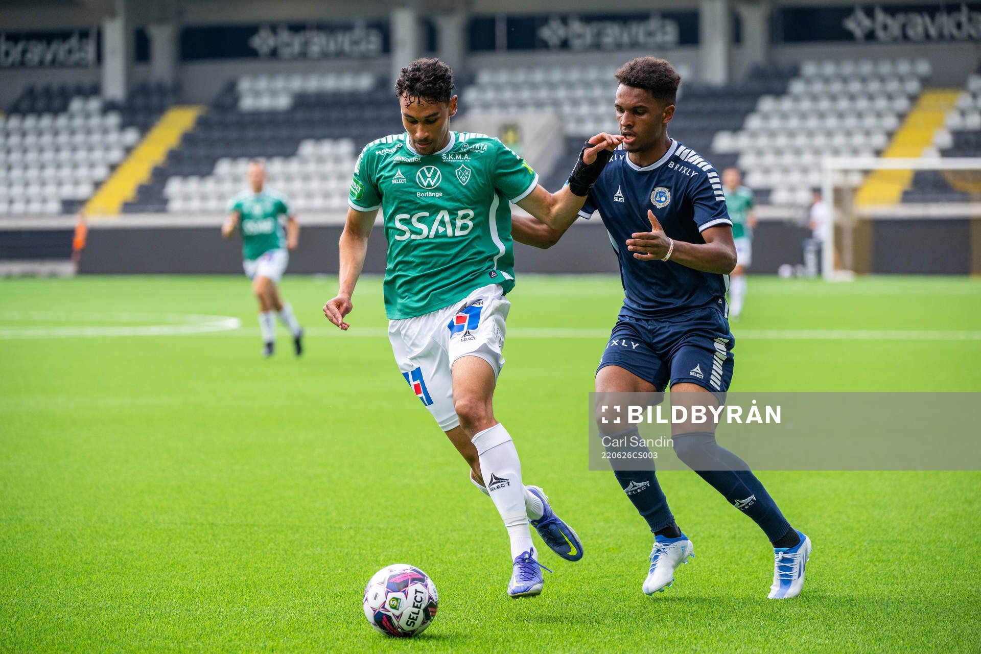 Brages Joakim Persson och Utsiktens Mikkel Konradsen Ceide