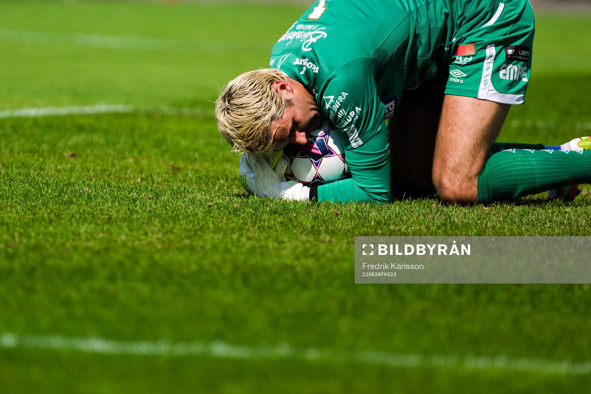 Degerfors målvakt Alfie Malik Whiteman