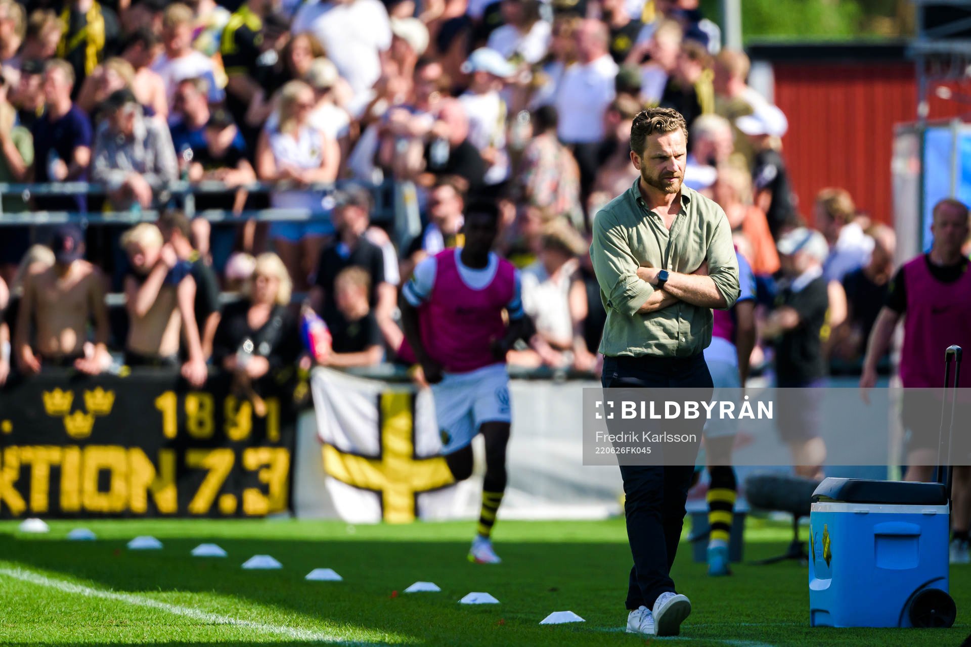 s tränare Bartosz Grzelak deppar