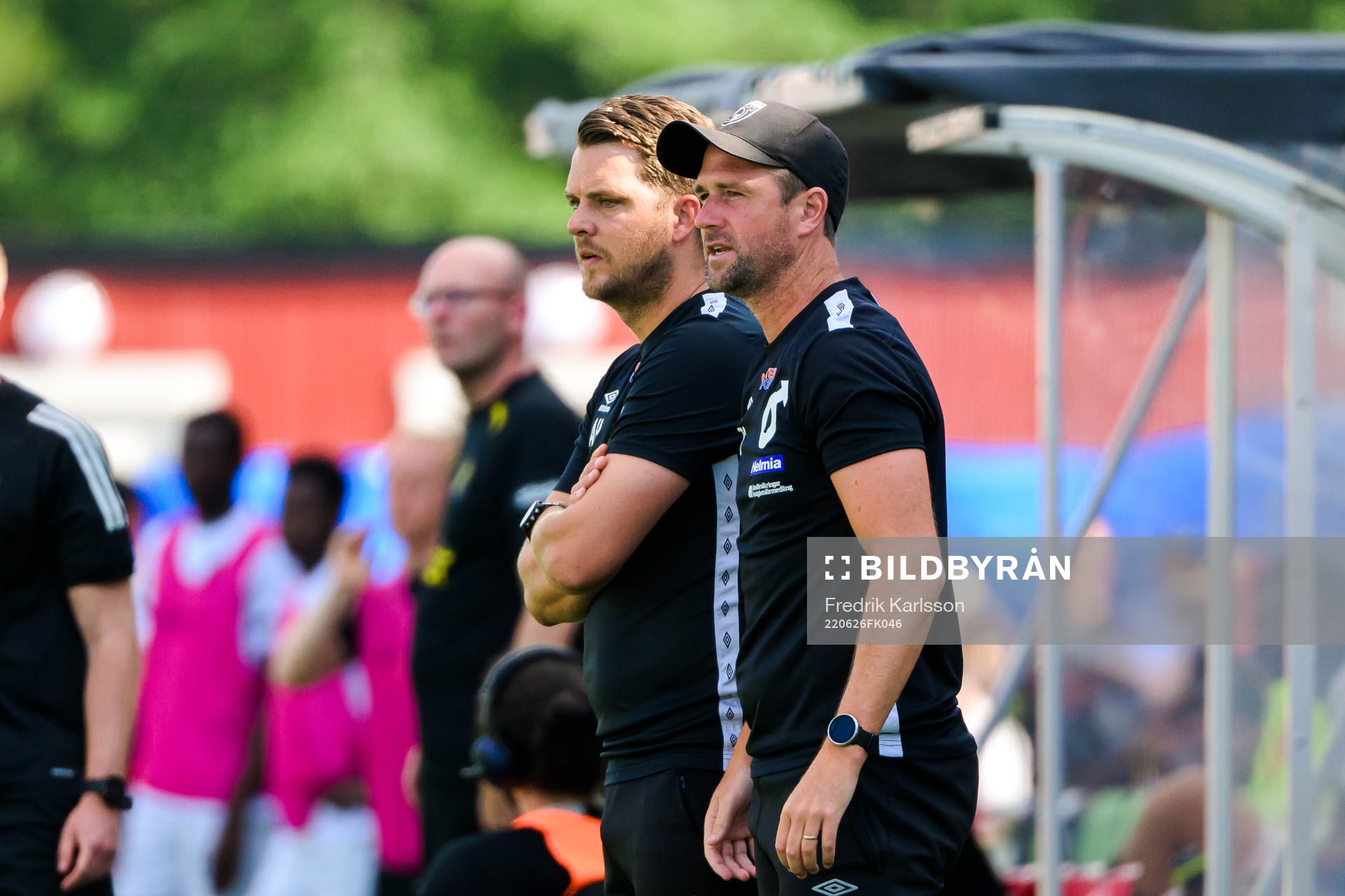 Degerfors tränare Andreas Holmberg och tränare Tobias