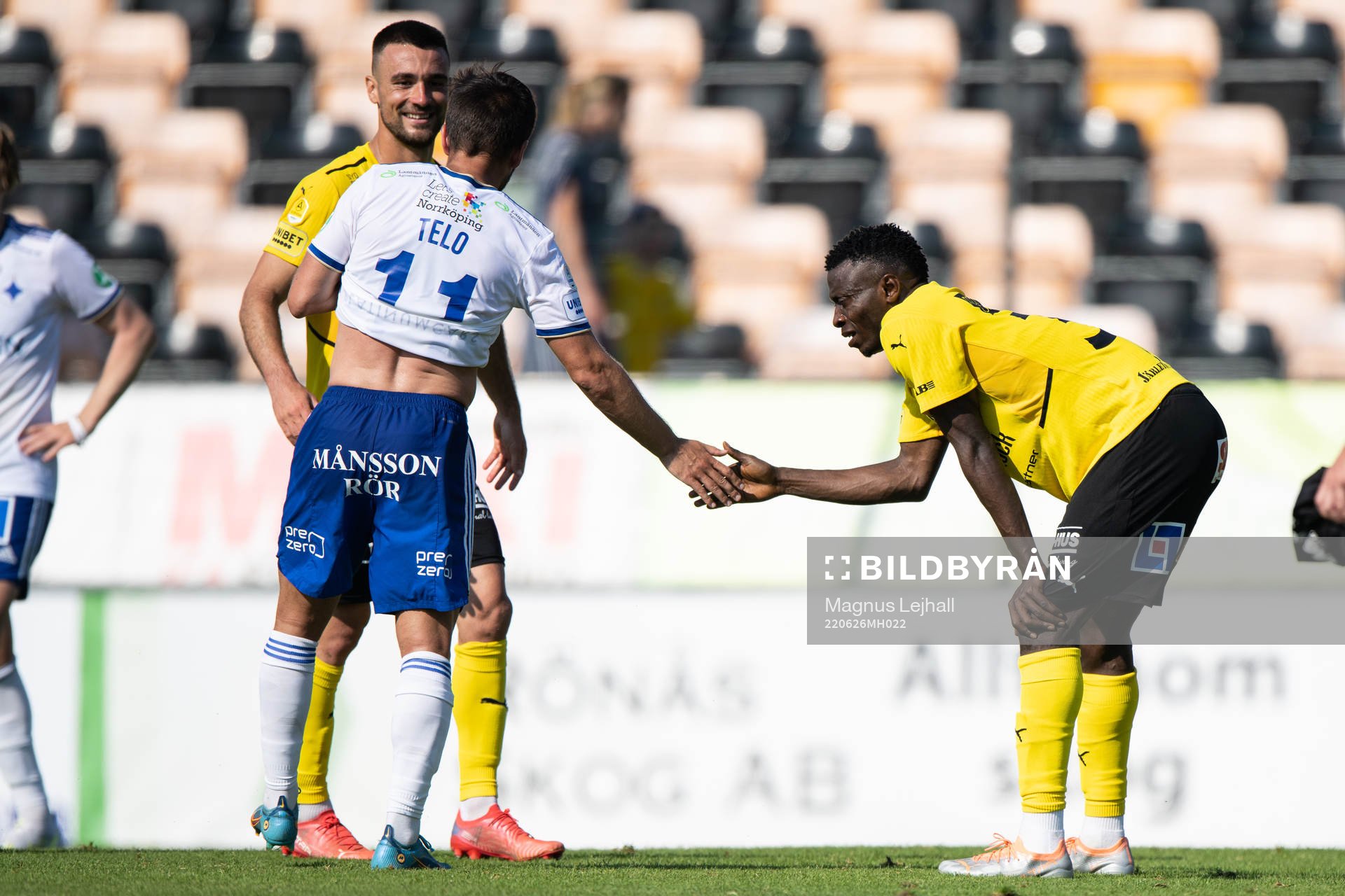 Mjällbys Chibuike Silas Nwankwo och IFK Norrköpings
