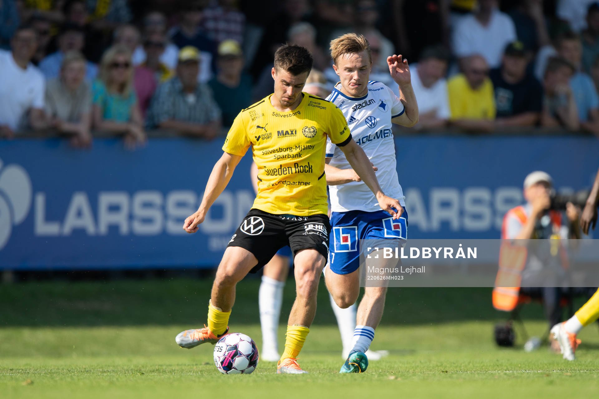 IFK Norrköpings Jacob Ortmark och Mjällbys Jesper