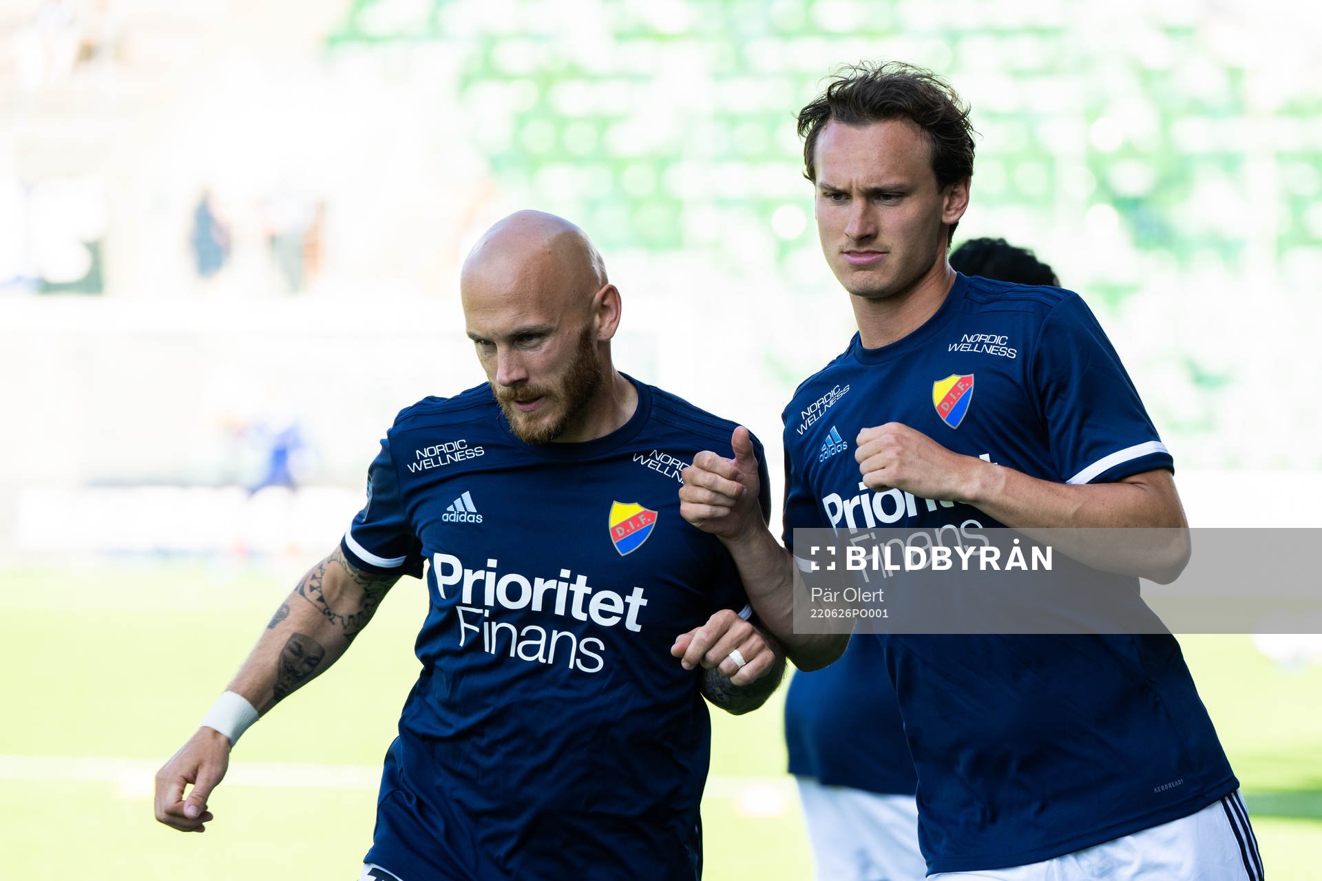 Djurgårdens Magnus Eriksson och Hjalmar Ekdal