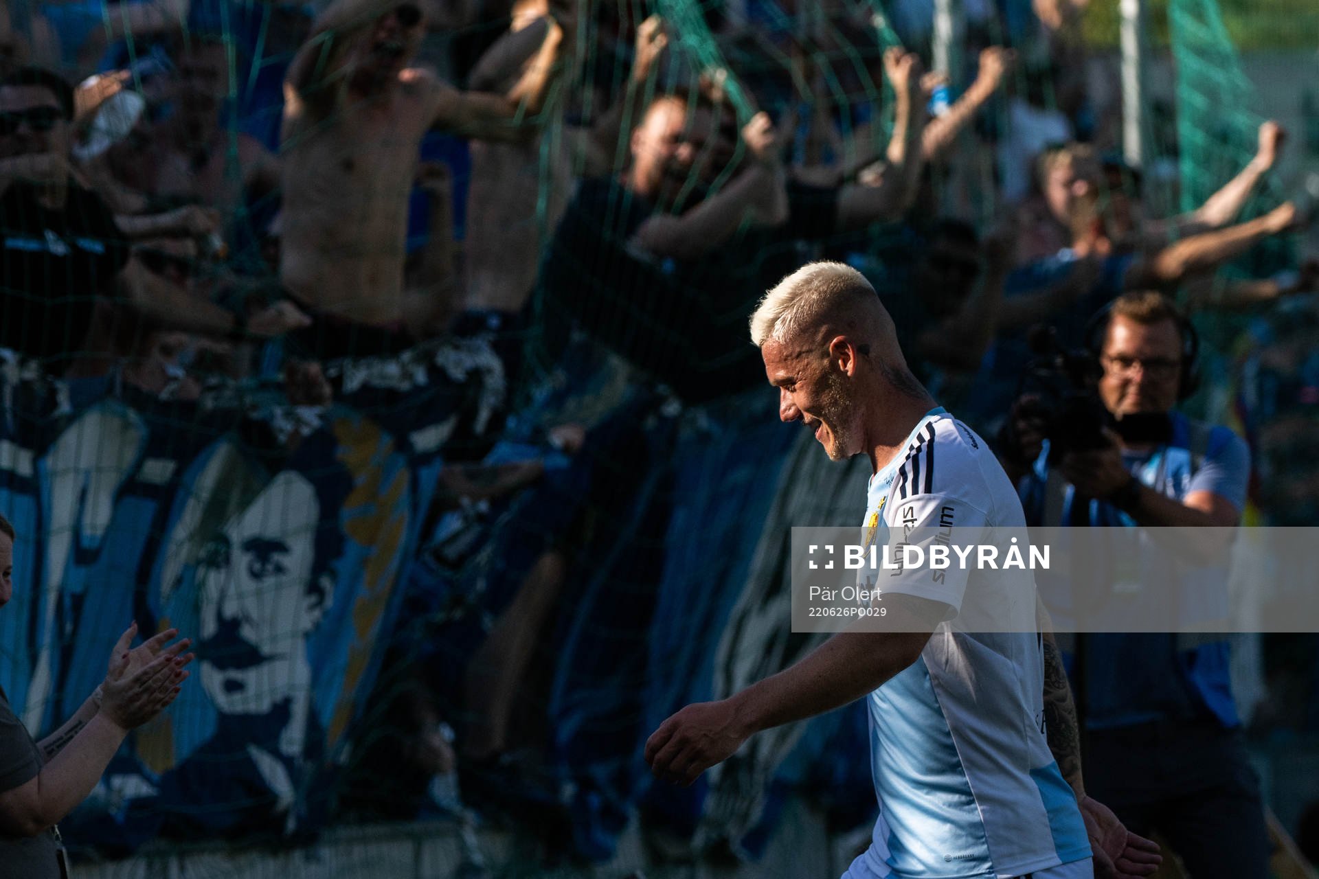 Djurgårdens Victor Edvardsen jublar