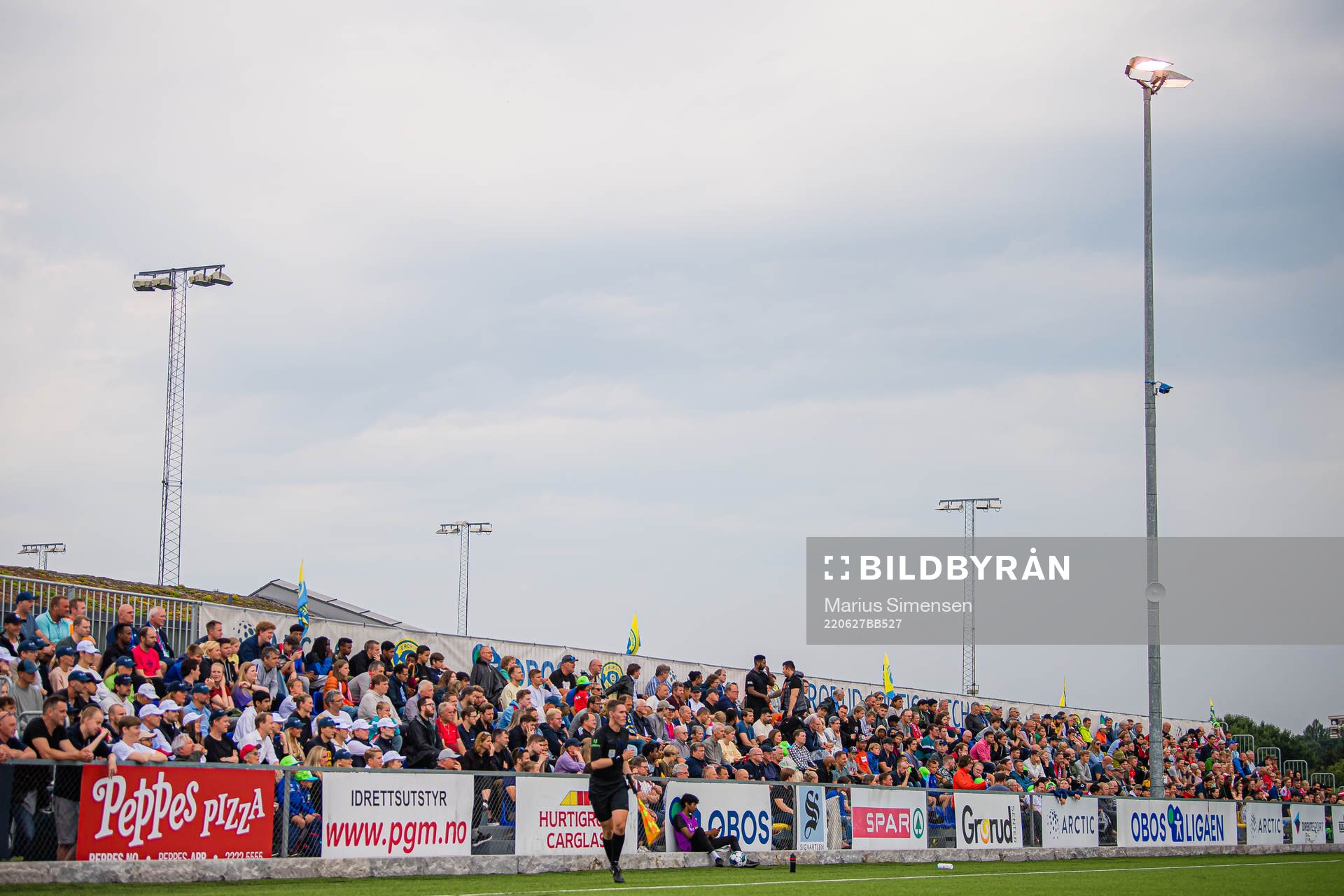 Spectators in the stands