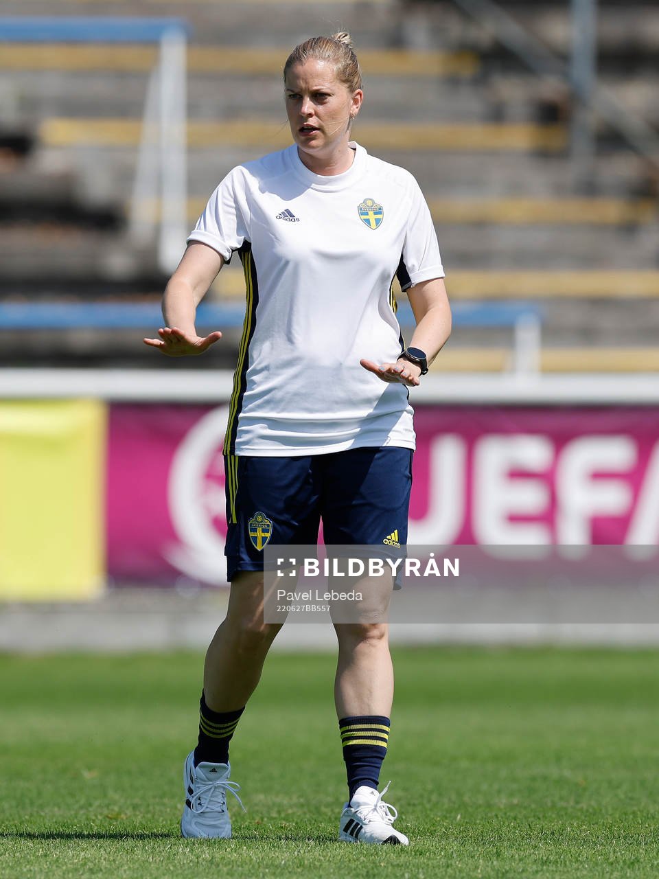 Caroline Sjöblom, head coach of Sweden
