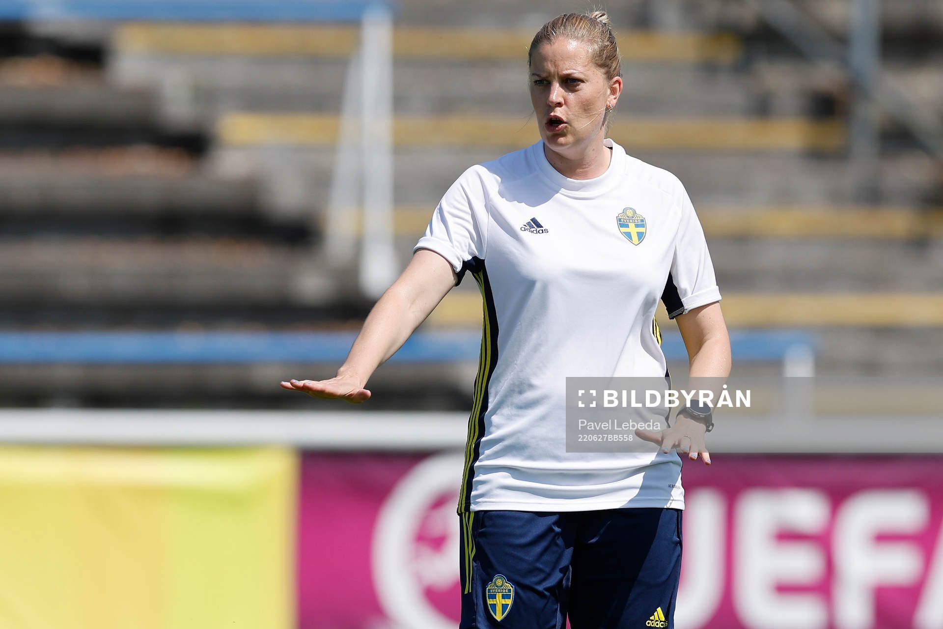 Caroline Sjöblom, head coach of Sweden