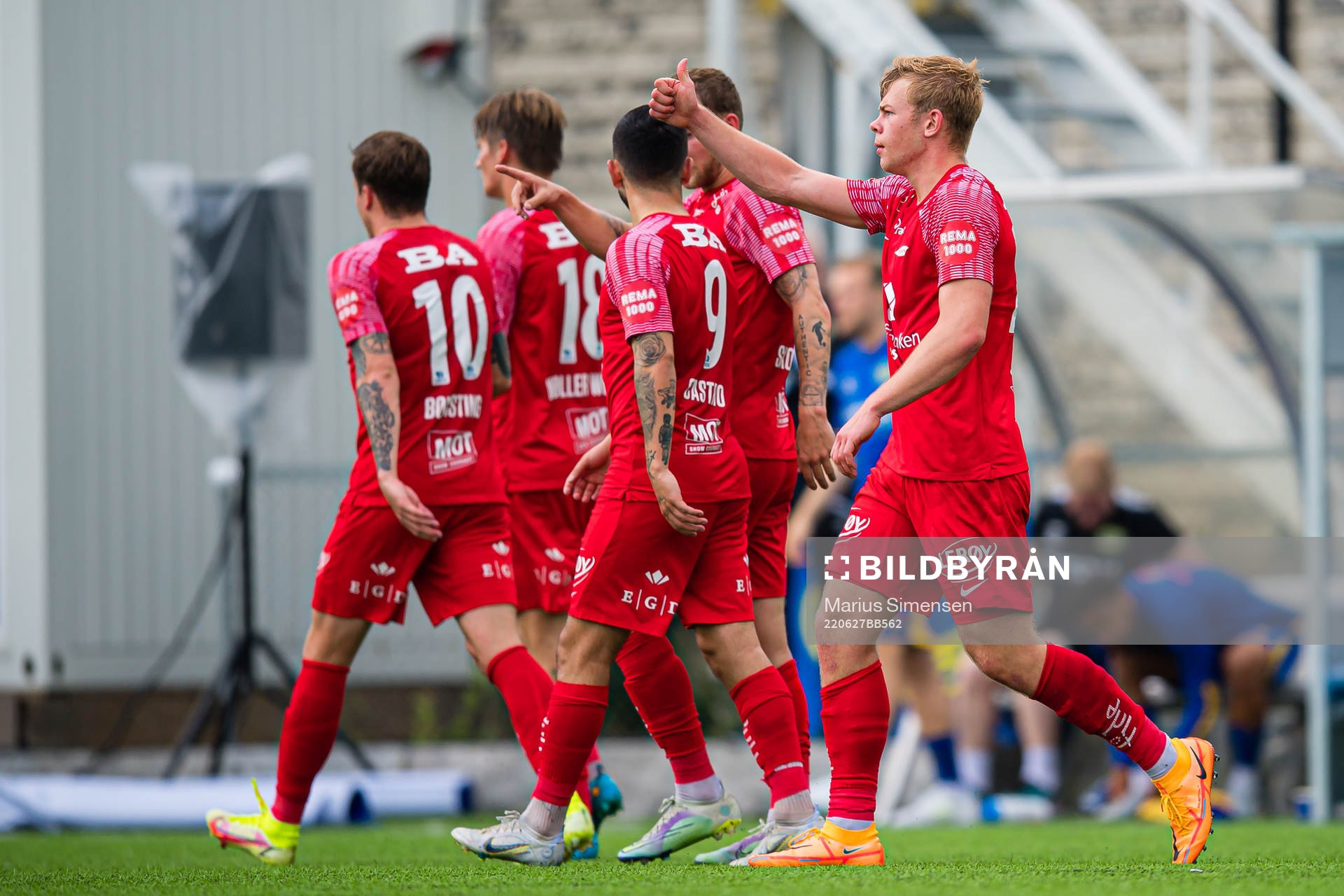 Aune Selland Heggebø of Brann celebrates