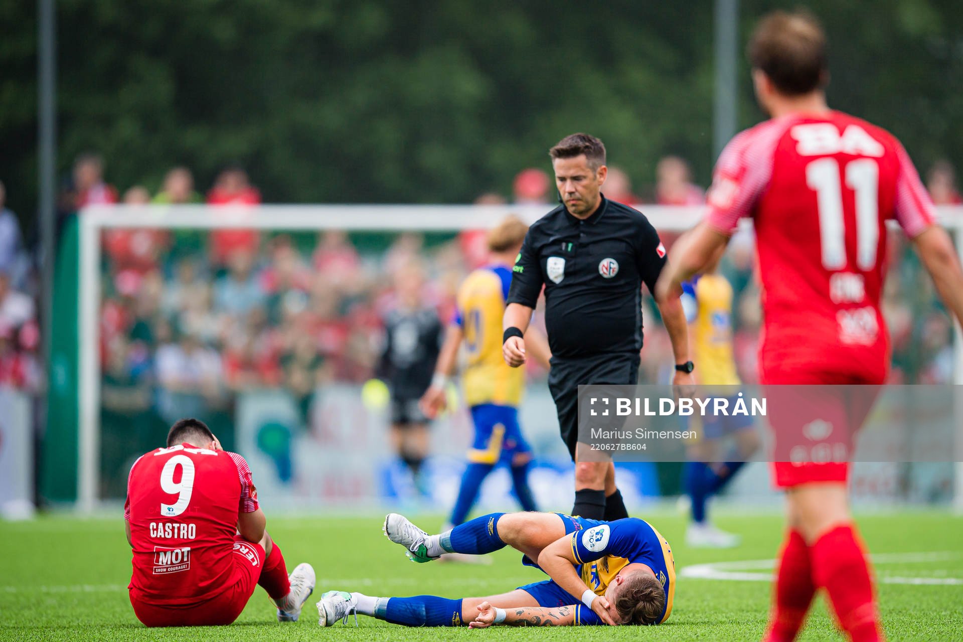 Niklas Fernando Nygaard Castro of Brann and Glenn André
