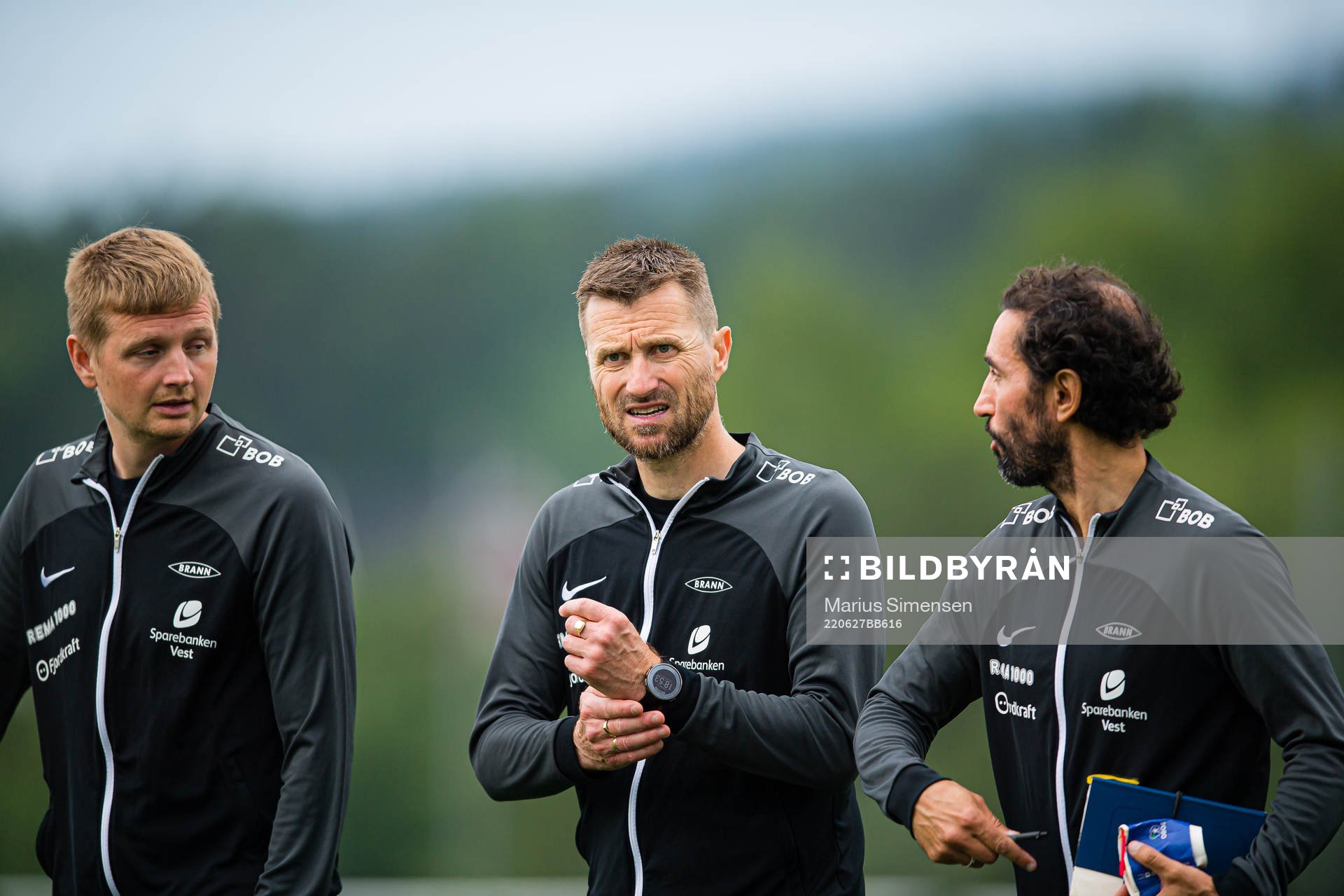 Erik Huseklepp, assistant coach of Brann, and Eirik