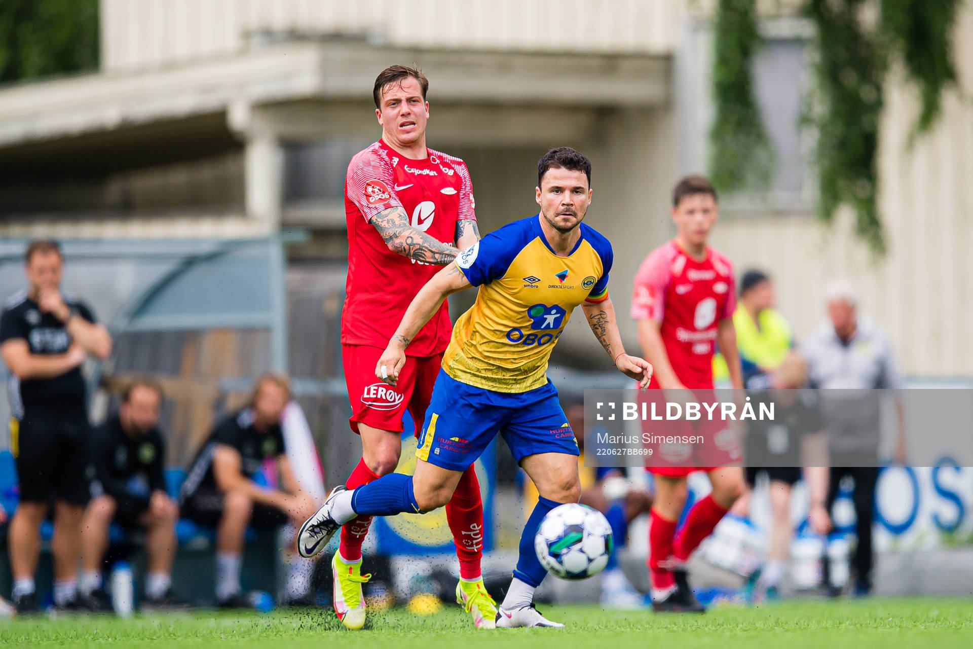 Frederik Lindbøg Børsting of Brann and Preben Mankowitz