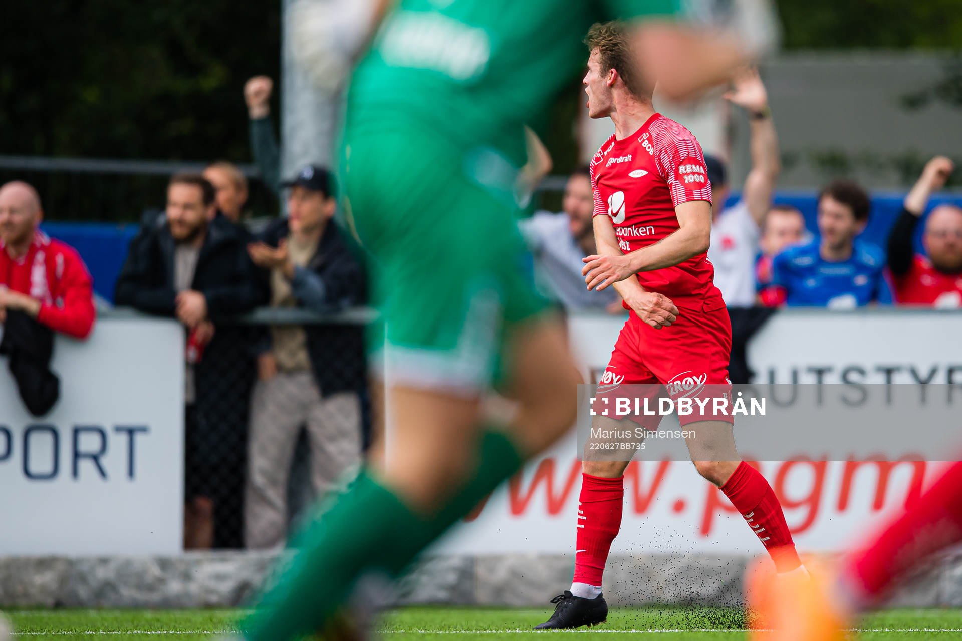 Ole Didrik Blomberg of Brann reacts