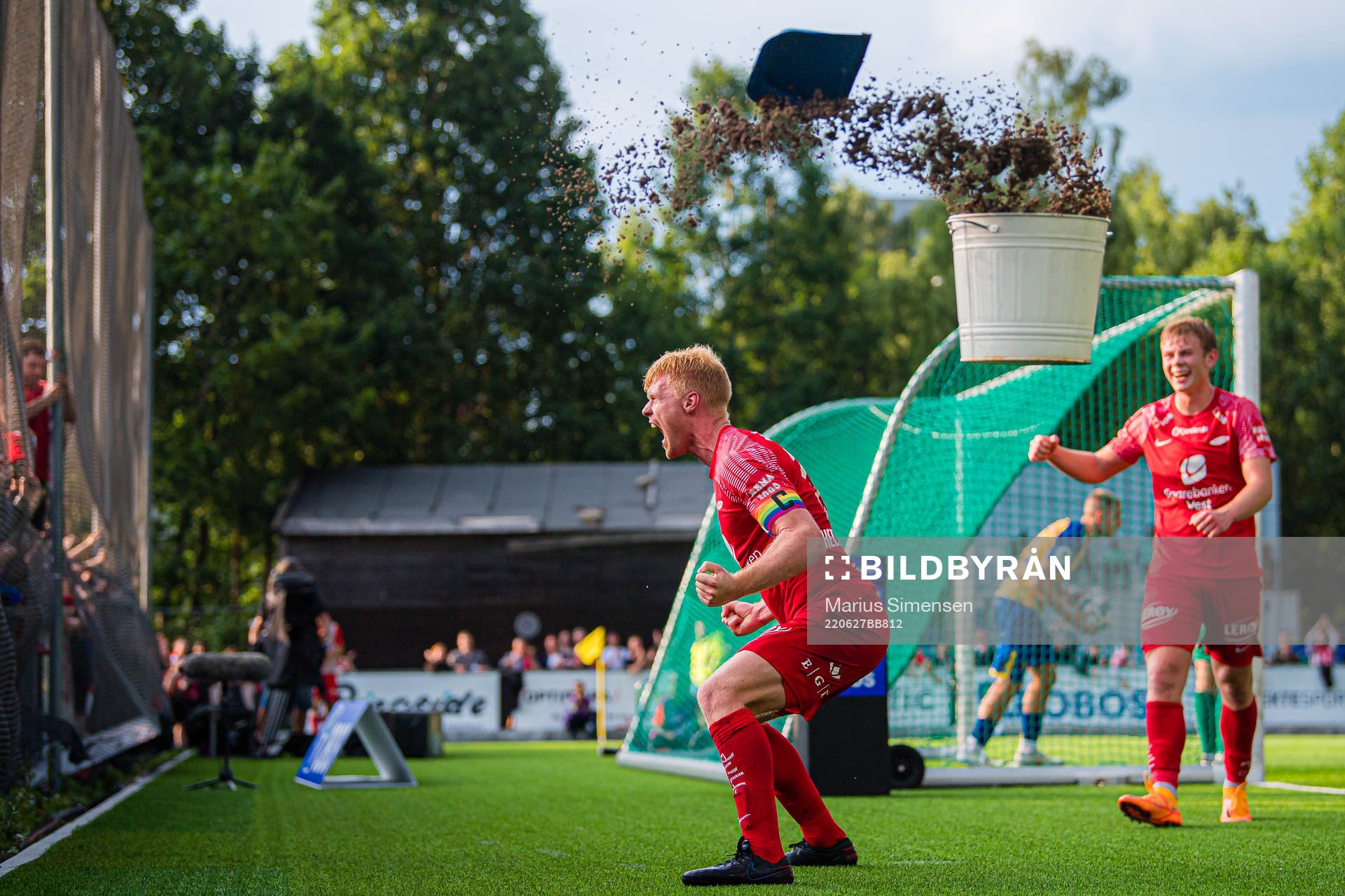Sivert Heltne Nilsen of Brann celebrates