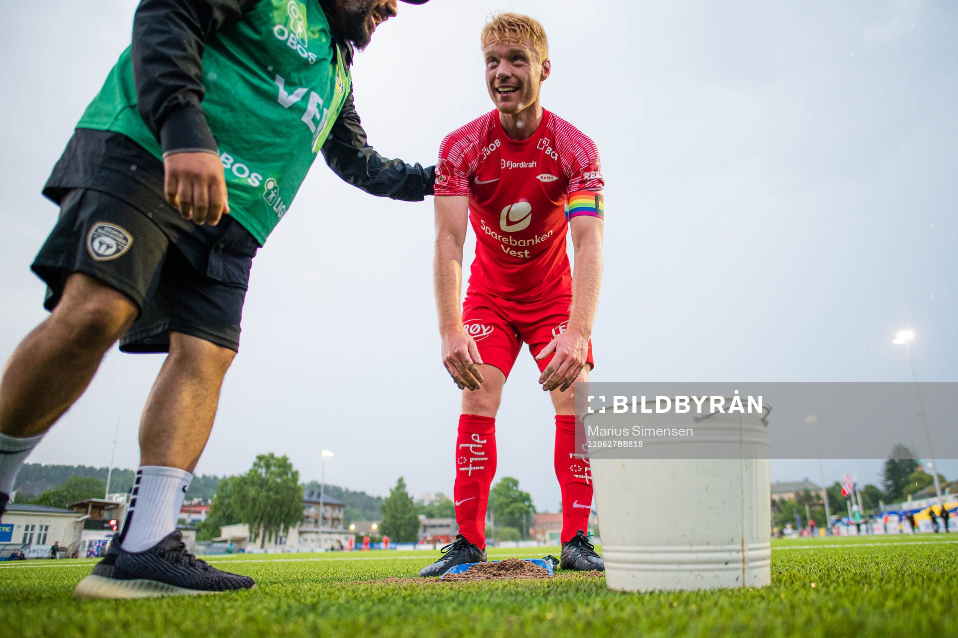 Sivert Heltne Nilsen of Brann celebrates